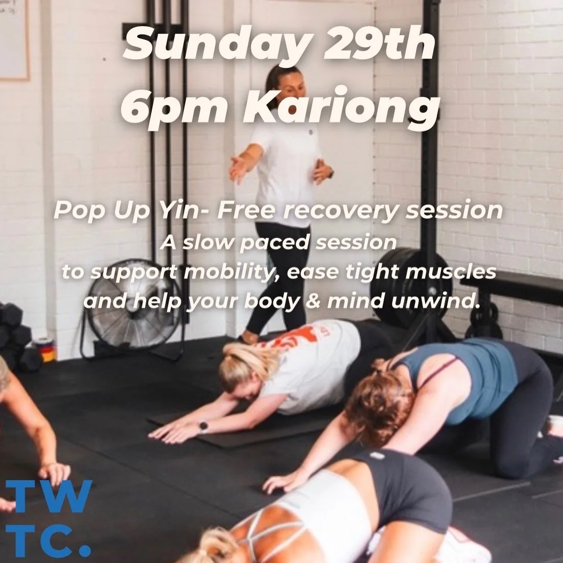 Ladies, you would&rsquo;ve just received an email

I&rsquo;ve created something a little different for you this week &mdash; a free pop-up recovery session, now available to book in Xoda.

Think slow-paced, gentle movement to support mobility, ease t