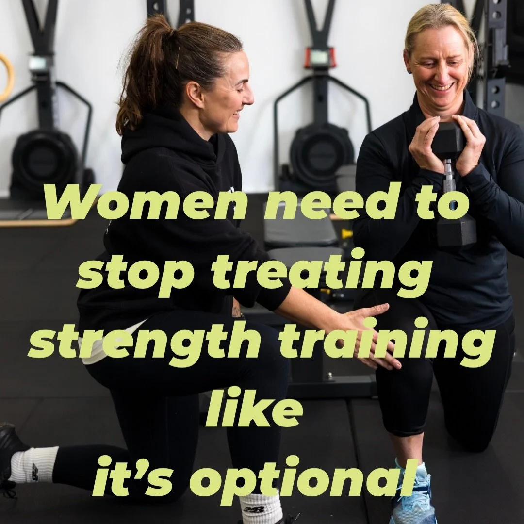 Women need to stop treating strength training like it&rsquo;s optional.

I&rsquo;m not saying you need to become a powerlifter or start chasing some ridiculous deadlift.

But as we get older, if we&rsquo;re not actively trying to maintain our muscle,