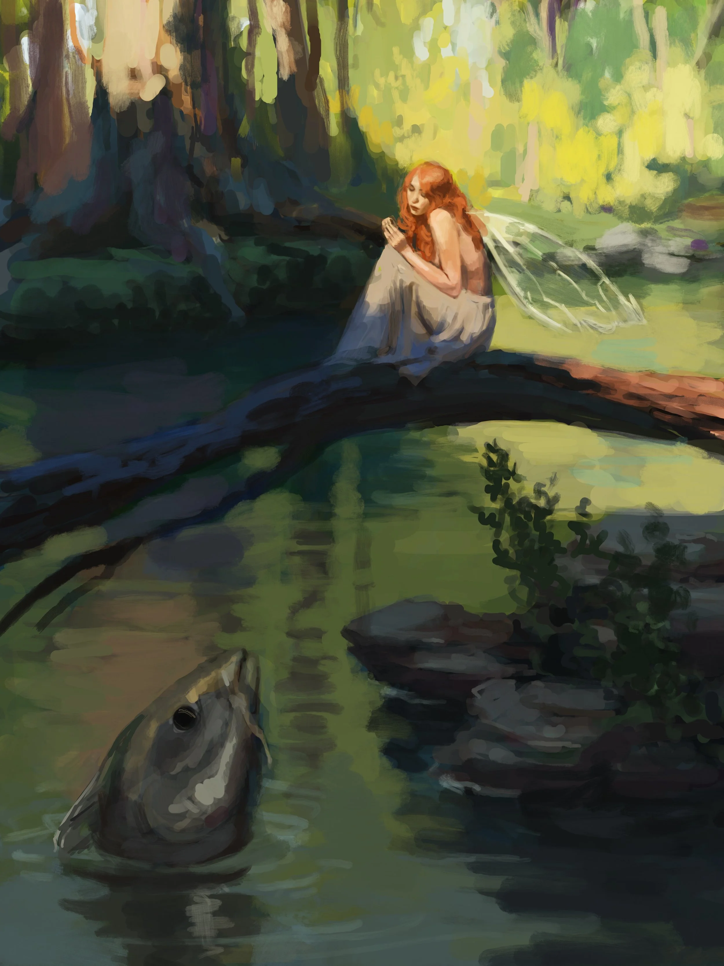 Fairies and Animals - Digital Illustrations