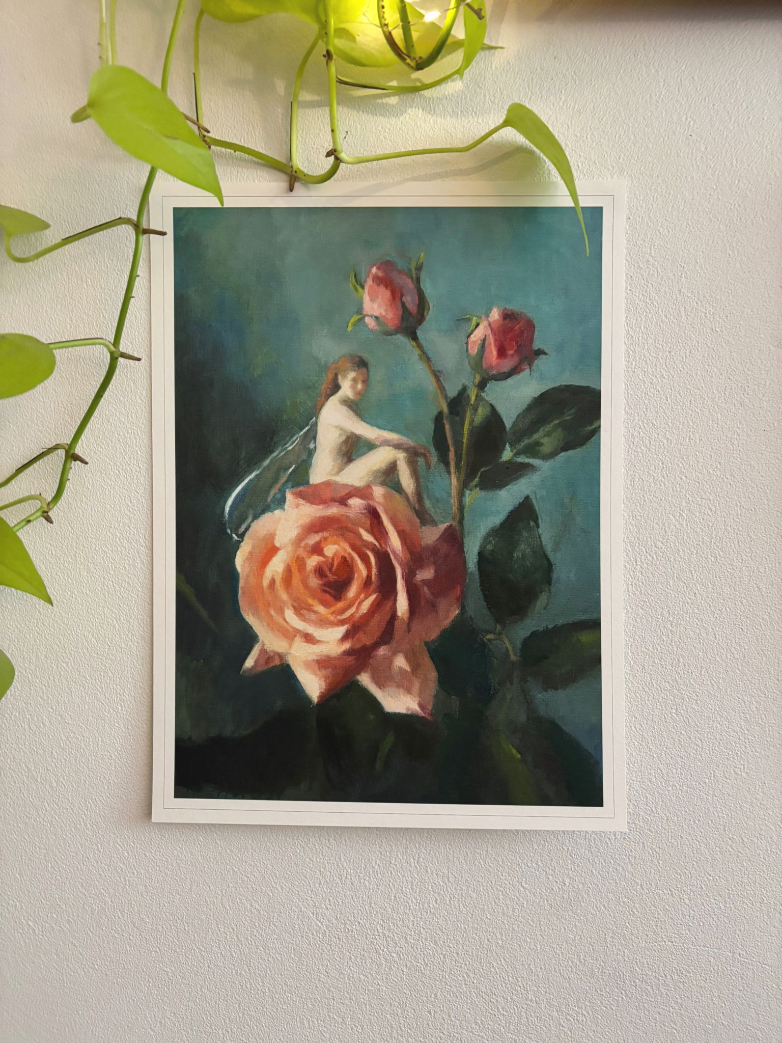 Painted Fairy_Rose Fairy Oil Painting Print.png