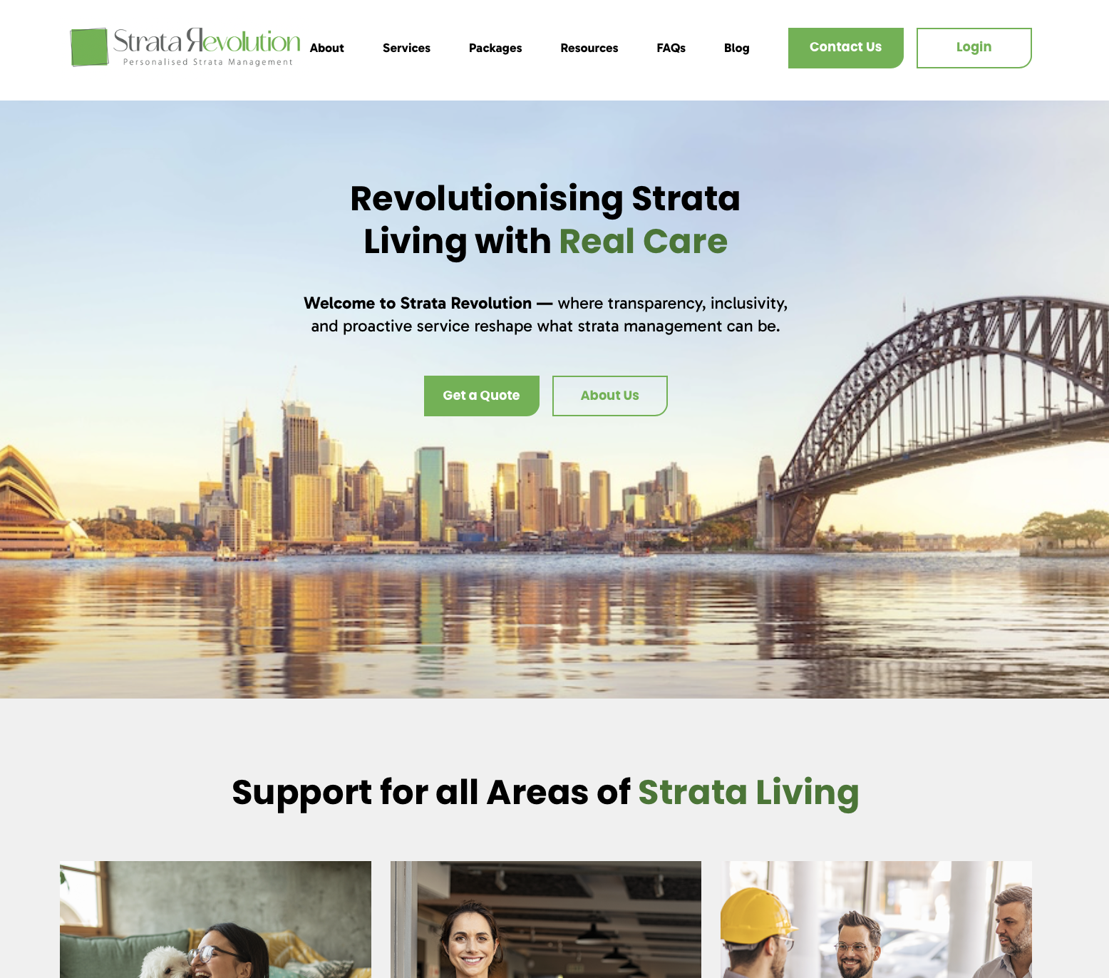 Strata Revolution - Website Design