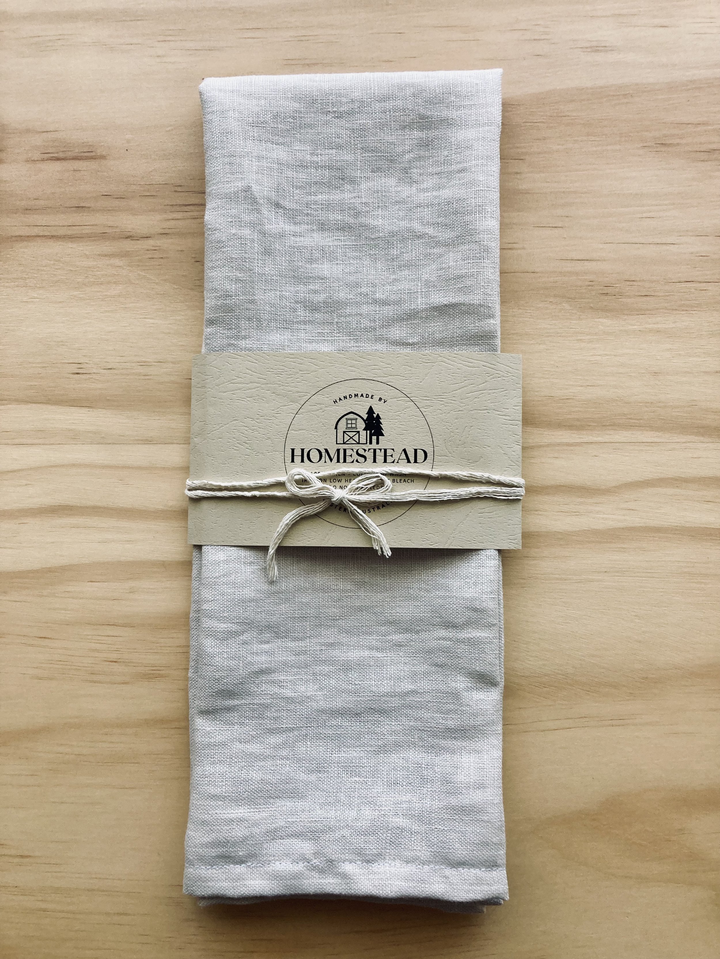 Linen Tea Towel - Sand