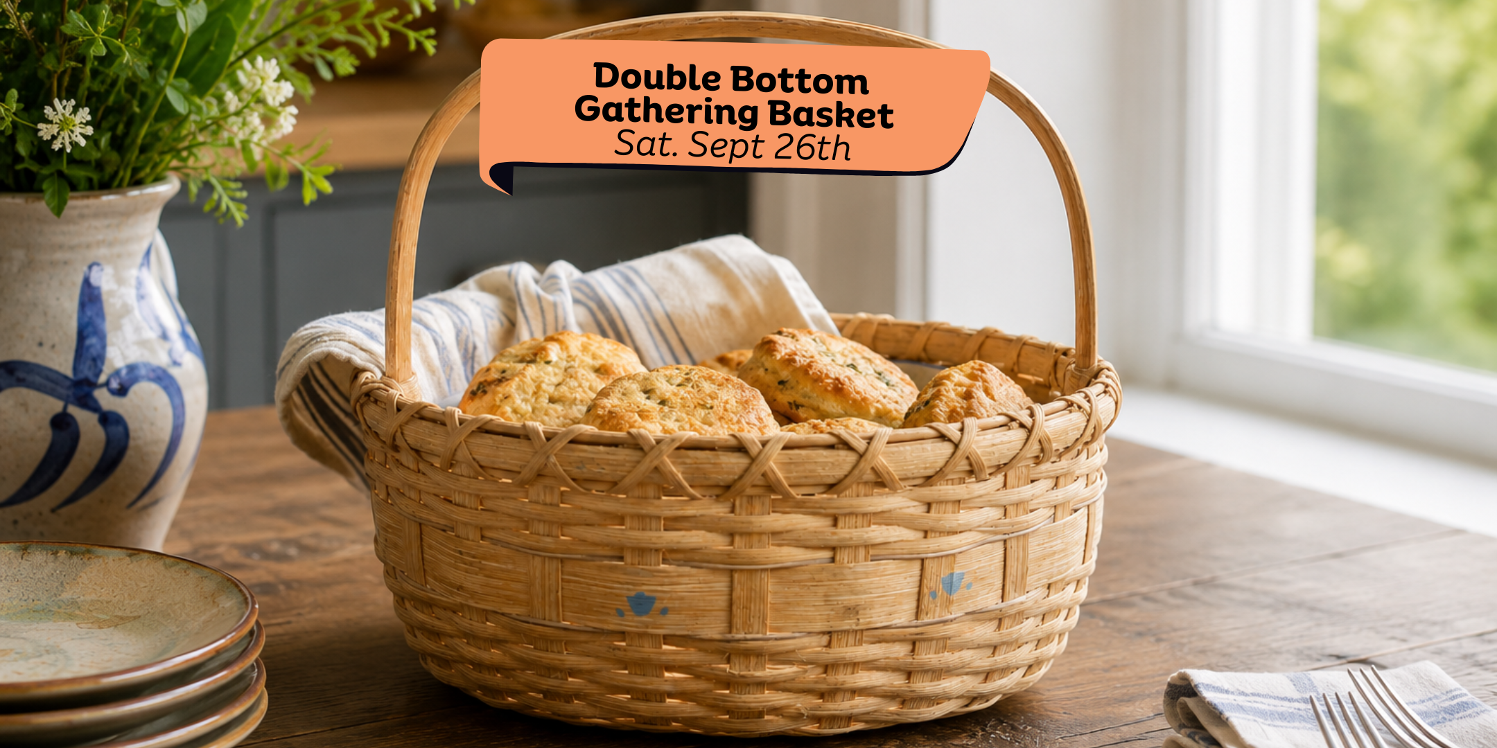 Double Bottom Gathering Basket with Theresa Trebon