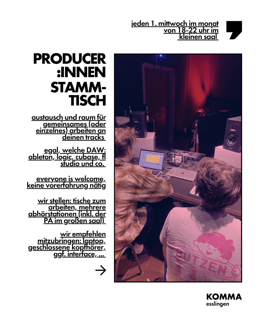 Der Producer:innen-Stammtisch