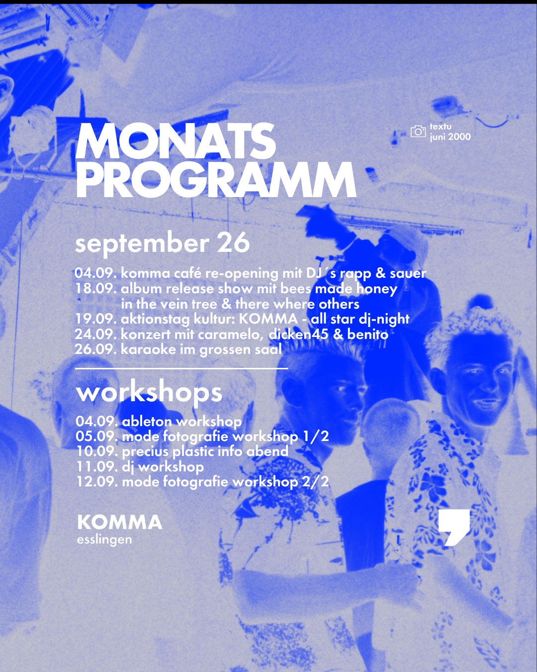Monatsprogramm September