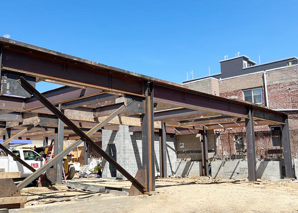1731 Tilghman Street — structural steel construction photograph.