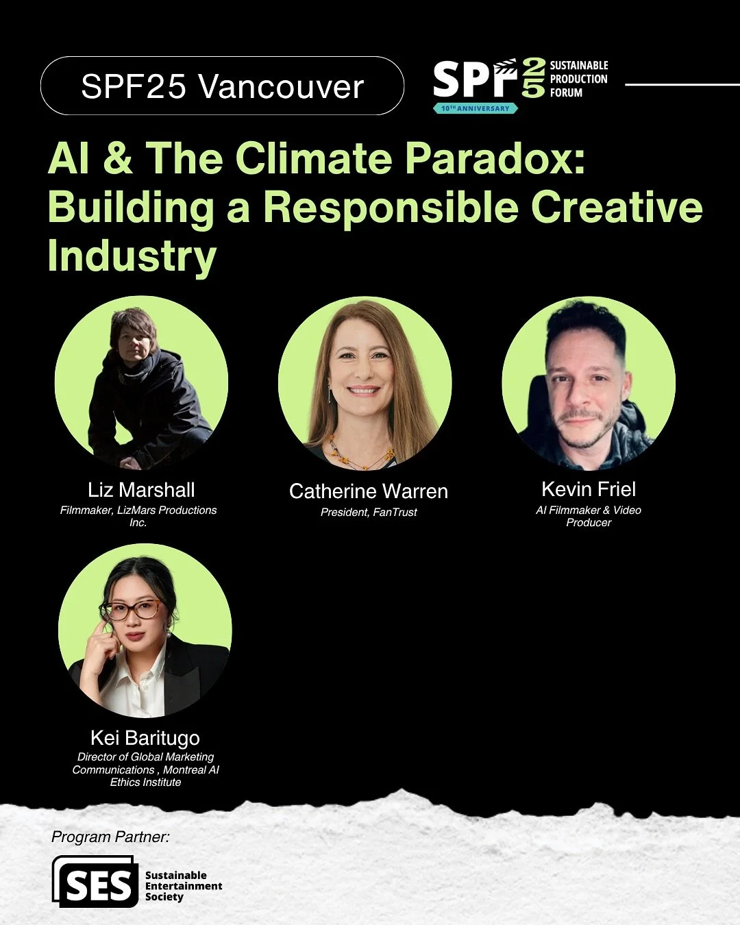 Getting ready to join this very important discussion in a couple of hours, and am thrilled and honoured to be a part of it with some very big brains!

The AI &amp; The Climate Paradox: Building a Responsible Creative Industry panel explores AI&rsquo;