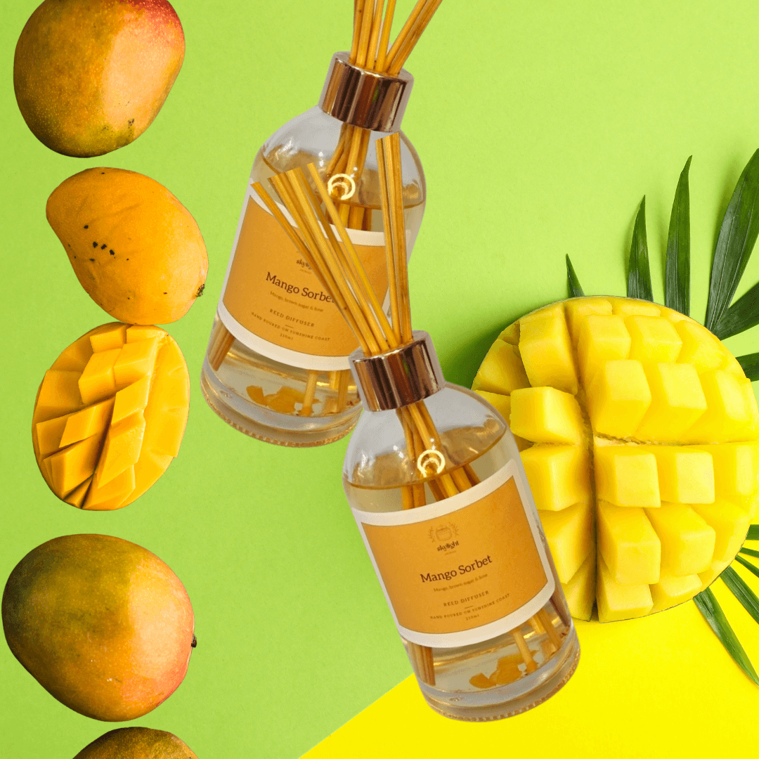 Reed Diffuser Mango Sorbet Scent Sunshine Coast