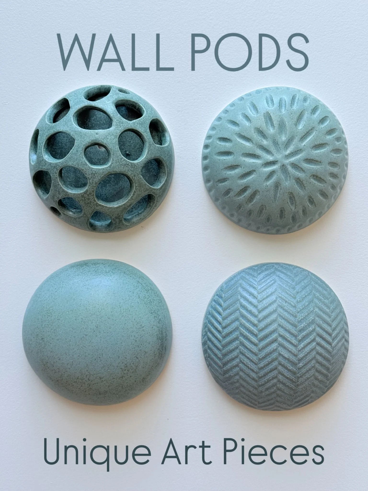 Unique Wall Pods - sculptural art pieces - all handmade 🙌