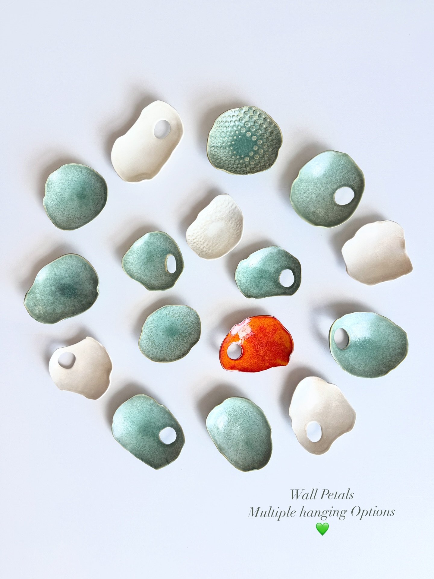 Multiple options for hanging my unique &amp; original Wall Petals 💚