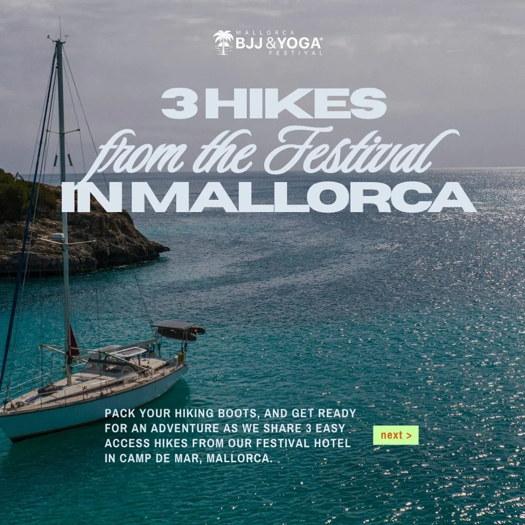 Pack your hiking boots, because we&rsquo;ve got a few incredible routes right on our doorstep at the festival hotel in Camp de Mar, Mallorca. 

Coastal paths, cliff walks, and views over the water the whole way. You can head out in the morning, move 