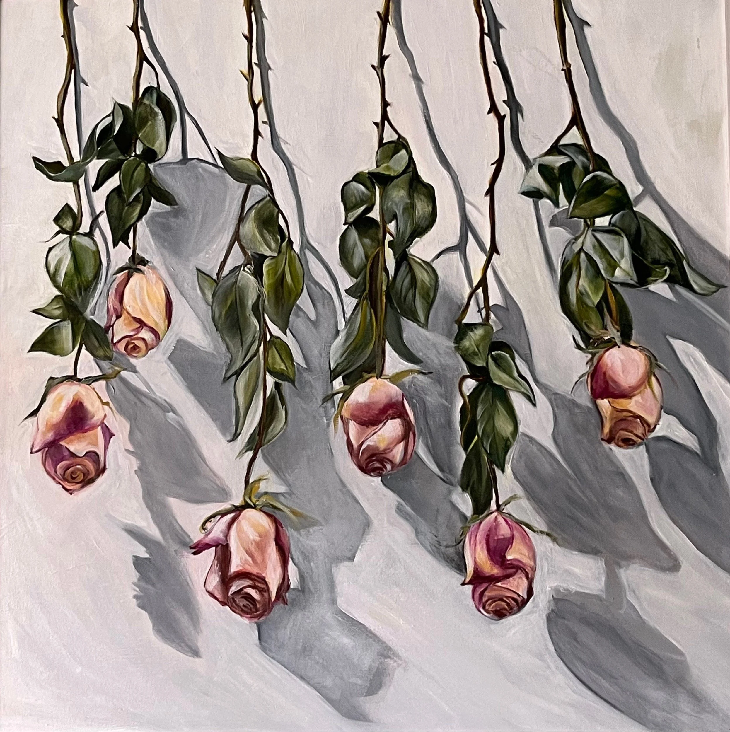 Hanging Destiny, 2015, Oil on Canvas, 30 x 30 in (76.2 x 76.2 cm)