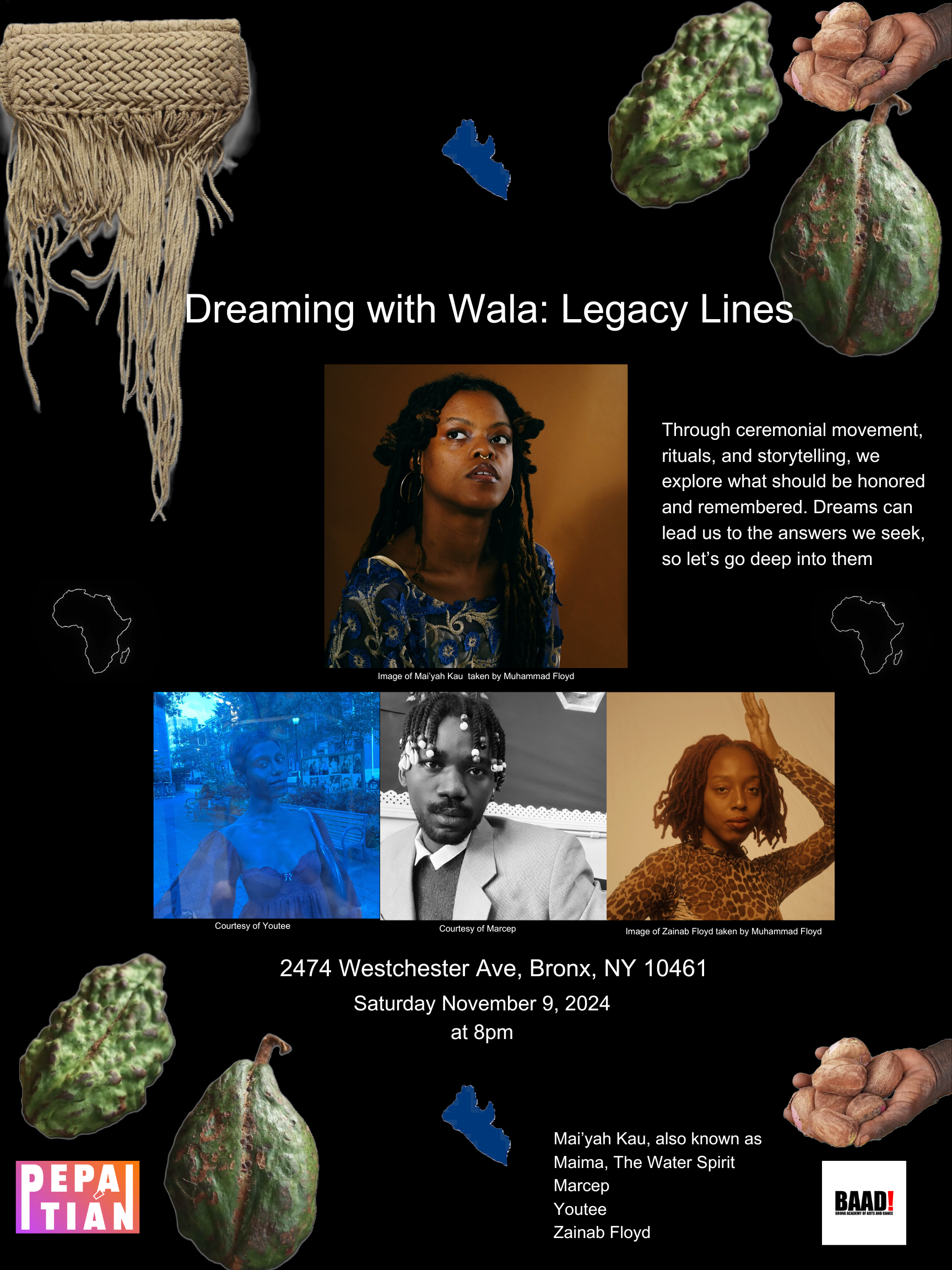 Poster for Maima the Water Spirit "Dreaming Legacy Lines", 2024