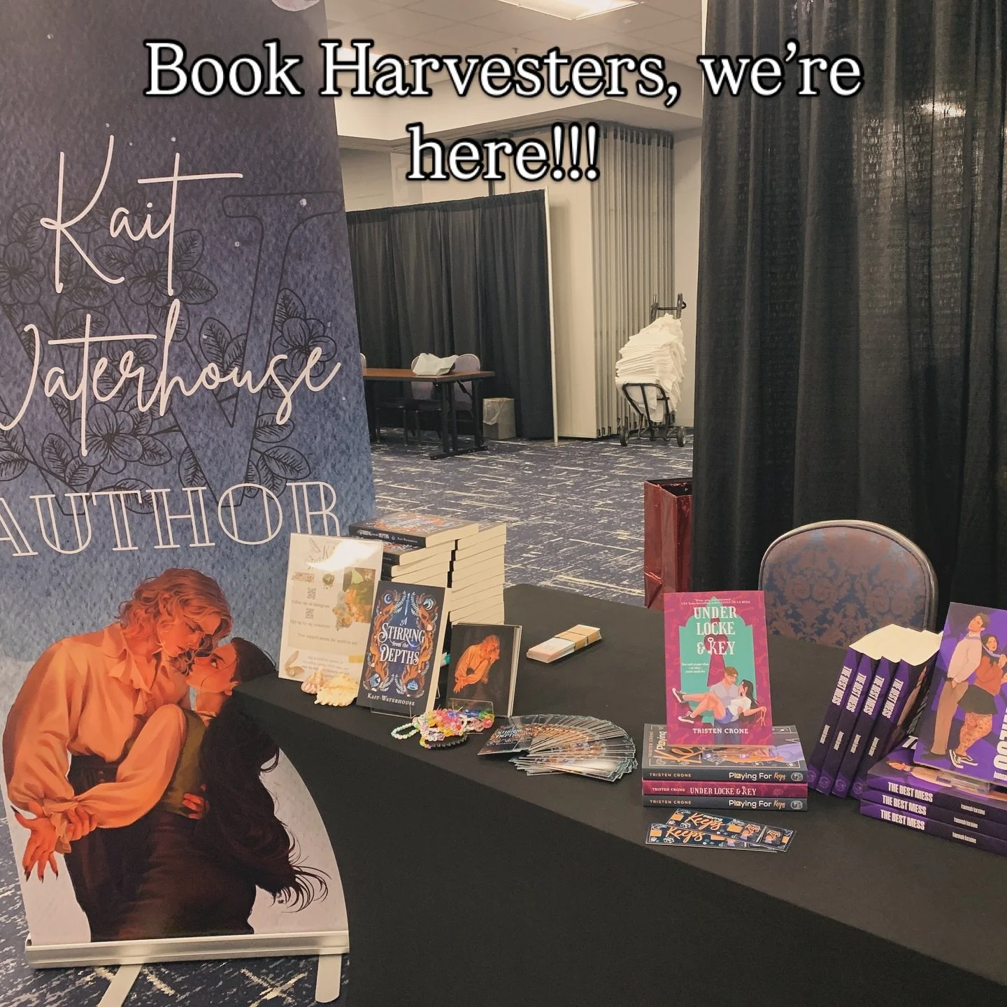 @bookharvestbookcon is just hours away from commencing and I am so excited to meet new readers!!! I&rsquo;m sharing a table with the fabulous @andhannahsays, so come say hi! 

#bookharvest2025 #chicagoreaders #authorsofinsta #bookishevents #fantasyau