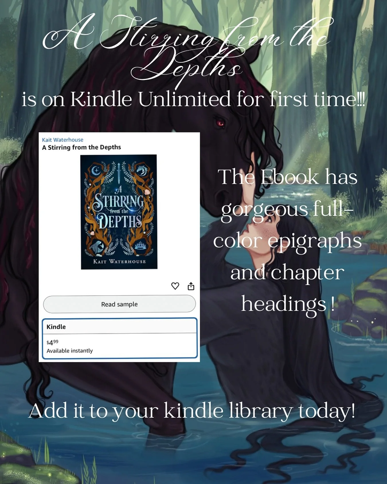 The ebook is up!!!! Getting my book back on purchasing platforms is going smoothly, just taking a little time.

Previous reviews did not get transferred, so if you loved my book and want to help it stand out, please take a second and give it a little