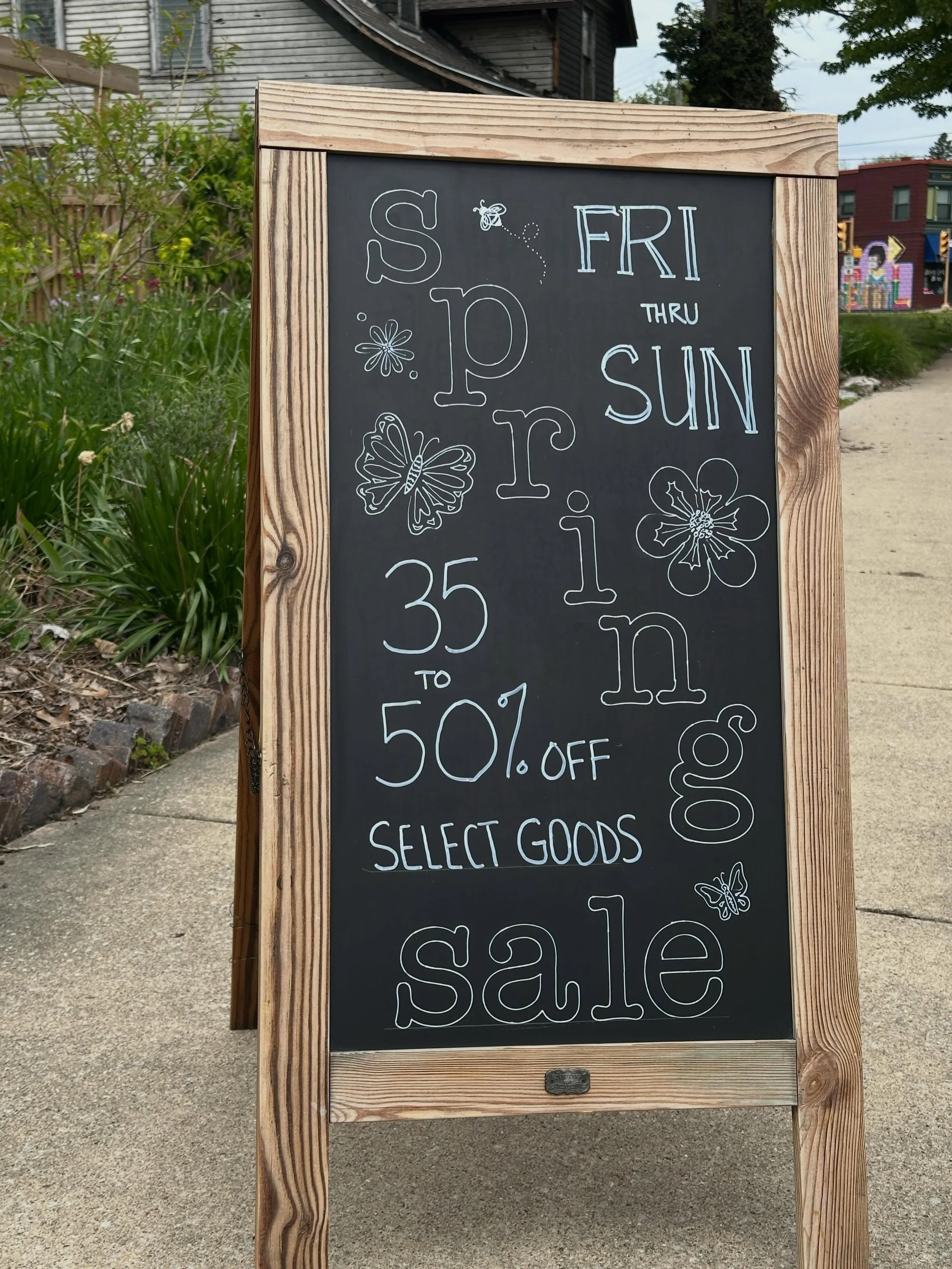 Day 2 of 3 of the Make Way for Summer Sale is happening now! 35-50% off throughout the shop on low stock and last of the season goods. Stop by for a deal, say hello to the plants, and bring home a new treasure (or two!)

See you soon, plant lovers!