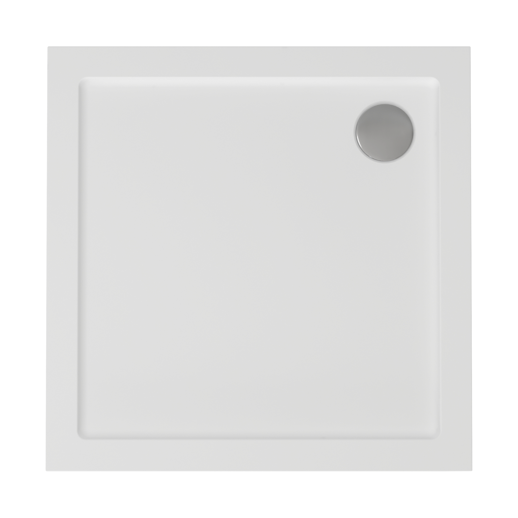 Shower tray, square - filled resin, cuttable including waste cover. Sanitary ware manufacturers. Sanitary ware suppliers . Sanitary ware wholesale Oem