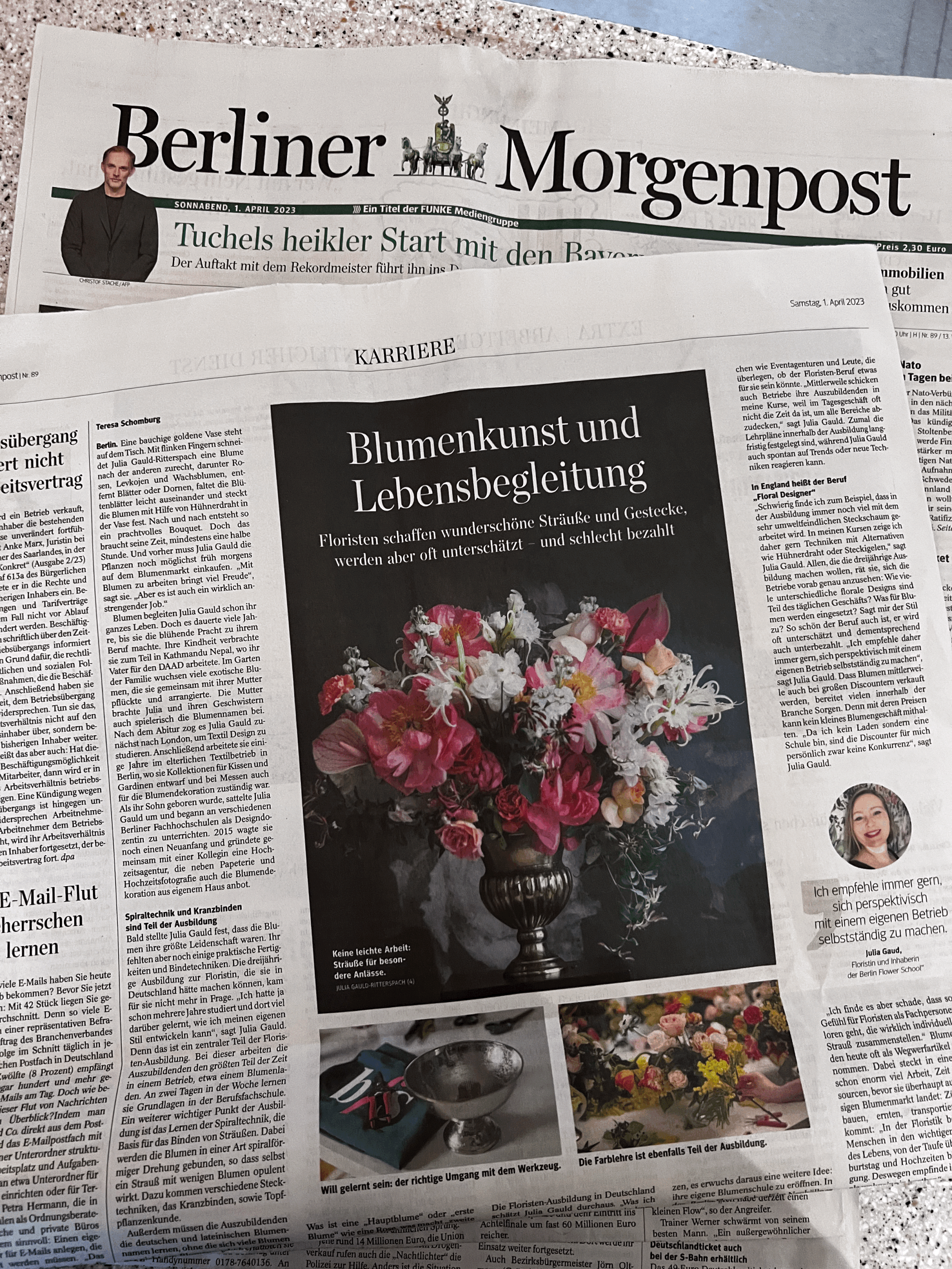 Newspaper Article in Berliner Morgenpost