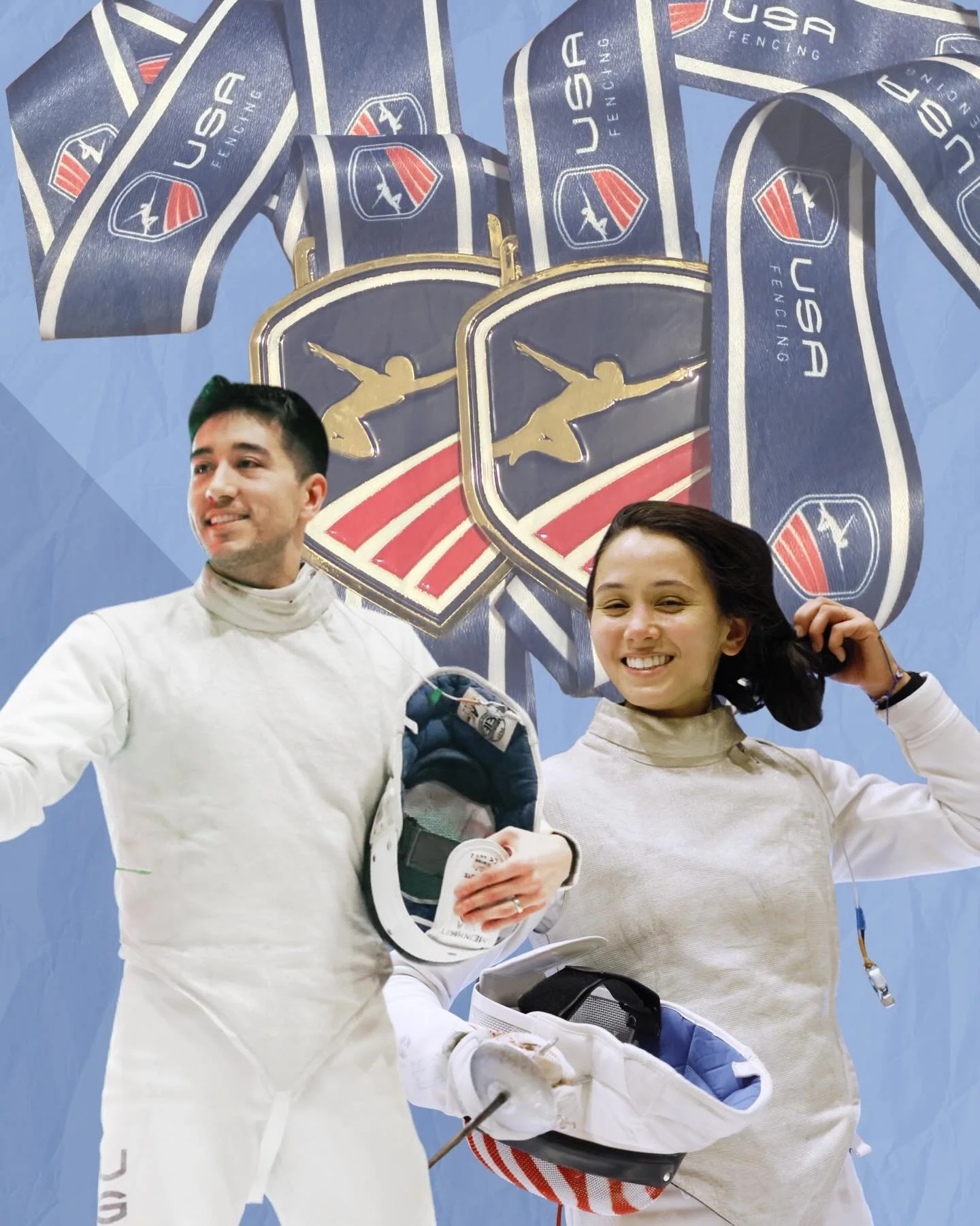 Gold medals for Lee and Gerek in their respective Division 1 events at the February NAC in Cincinnati 🥇🥇

For those of new to the page, let us (Lee and Gerek) reintroduce ourselves. 

After the Paris 2024 Olympics, we decided that we still loved fe