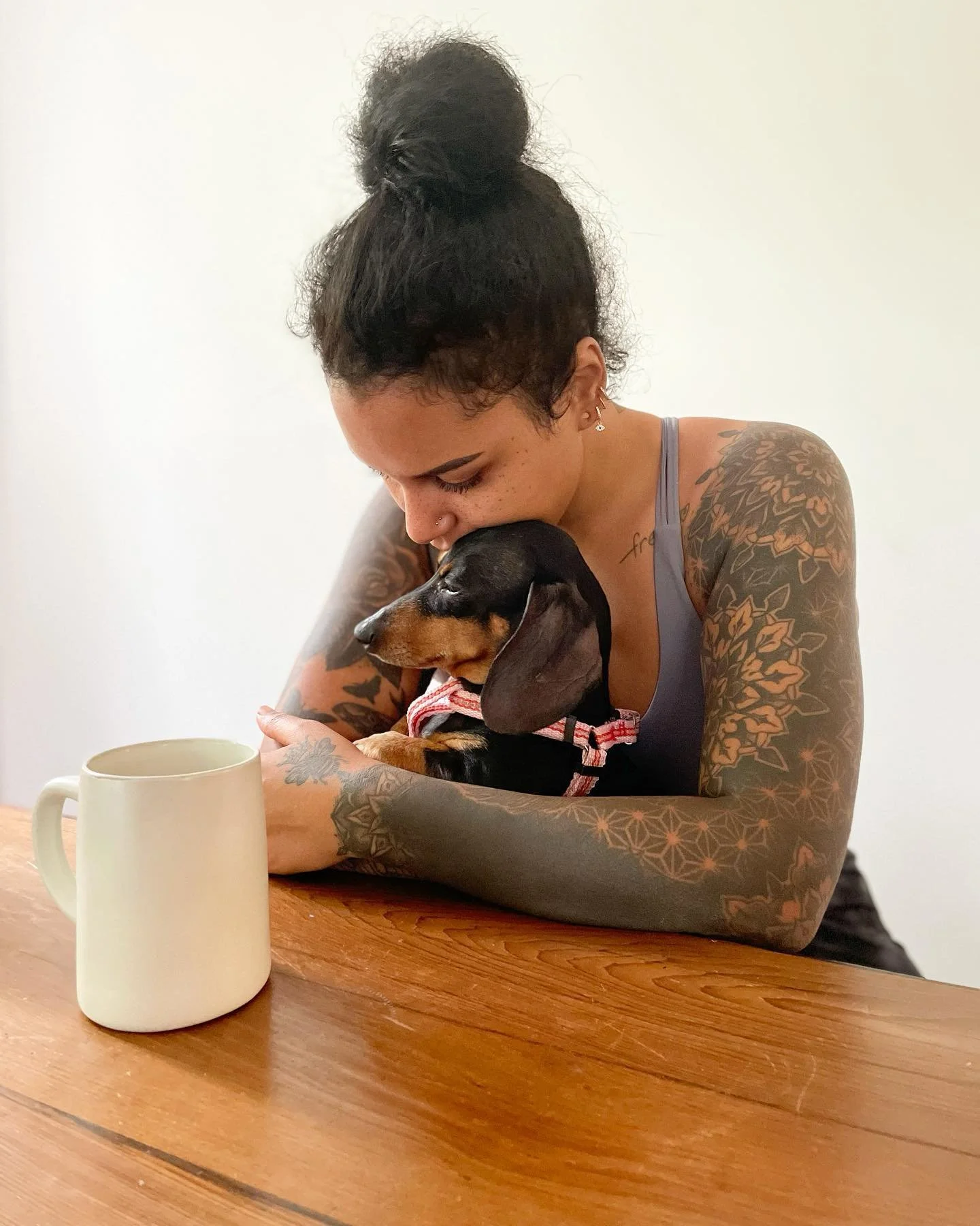 Morning ritual.