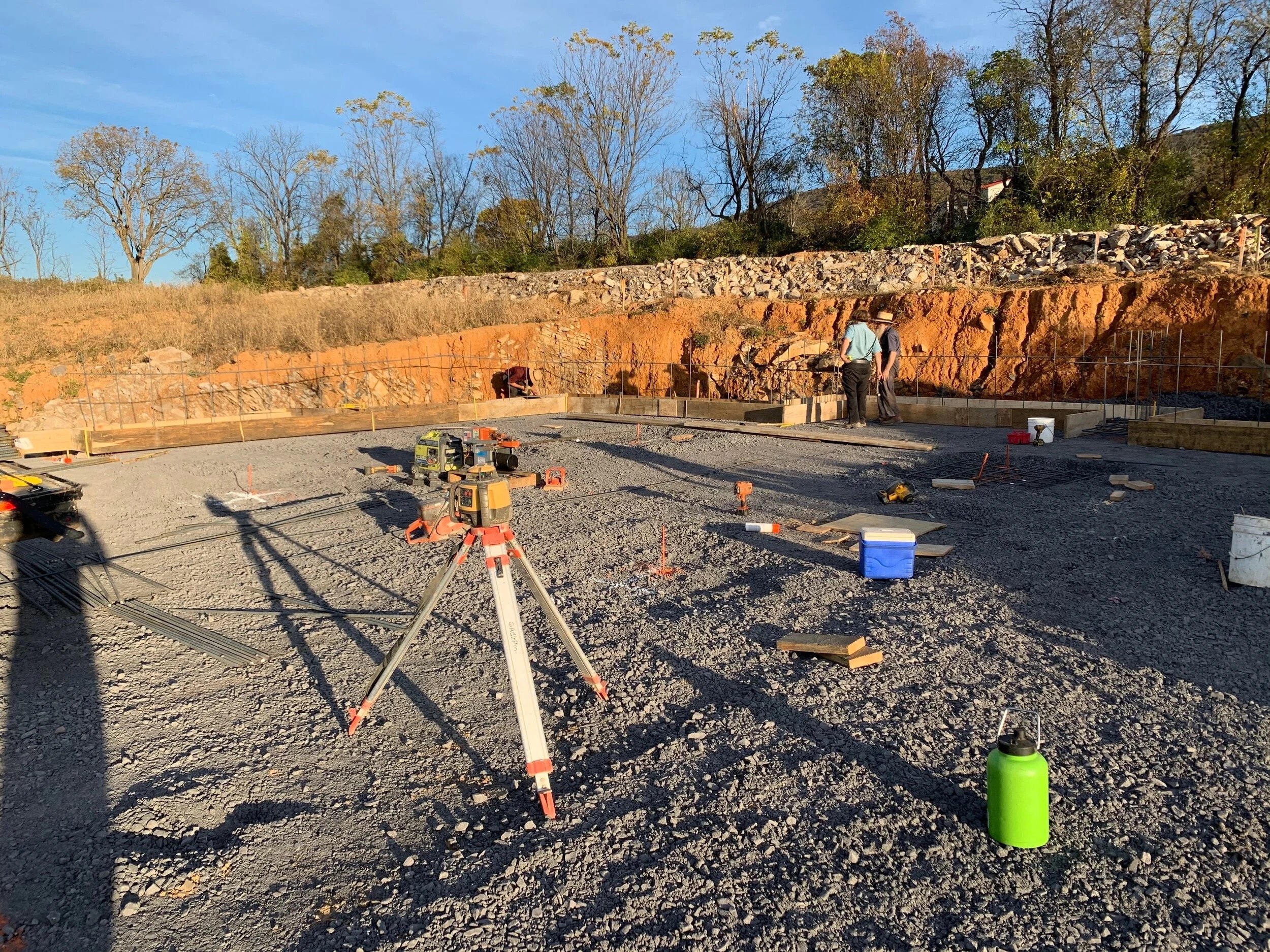 Preparing for the foundation