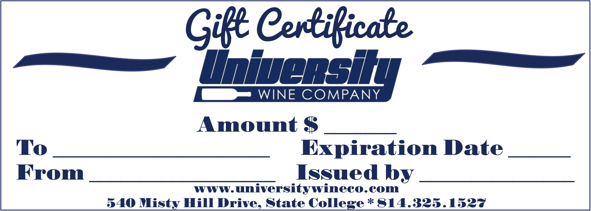 Gift Certificate - Physical