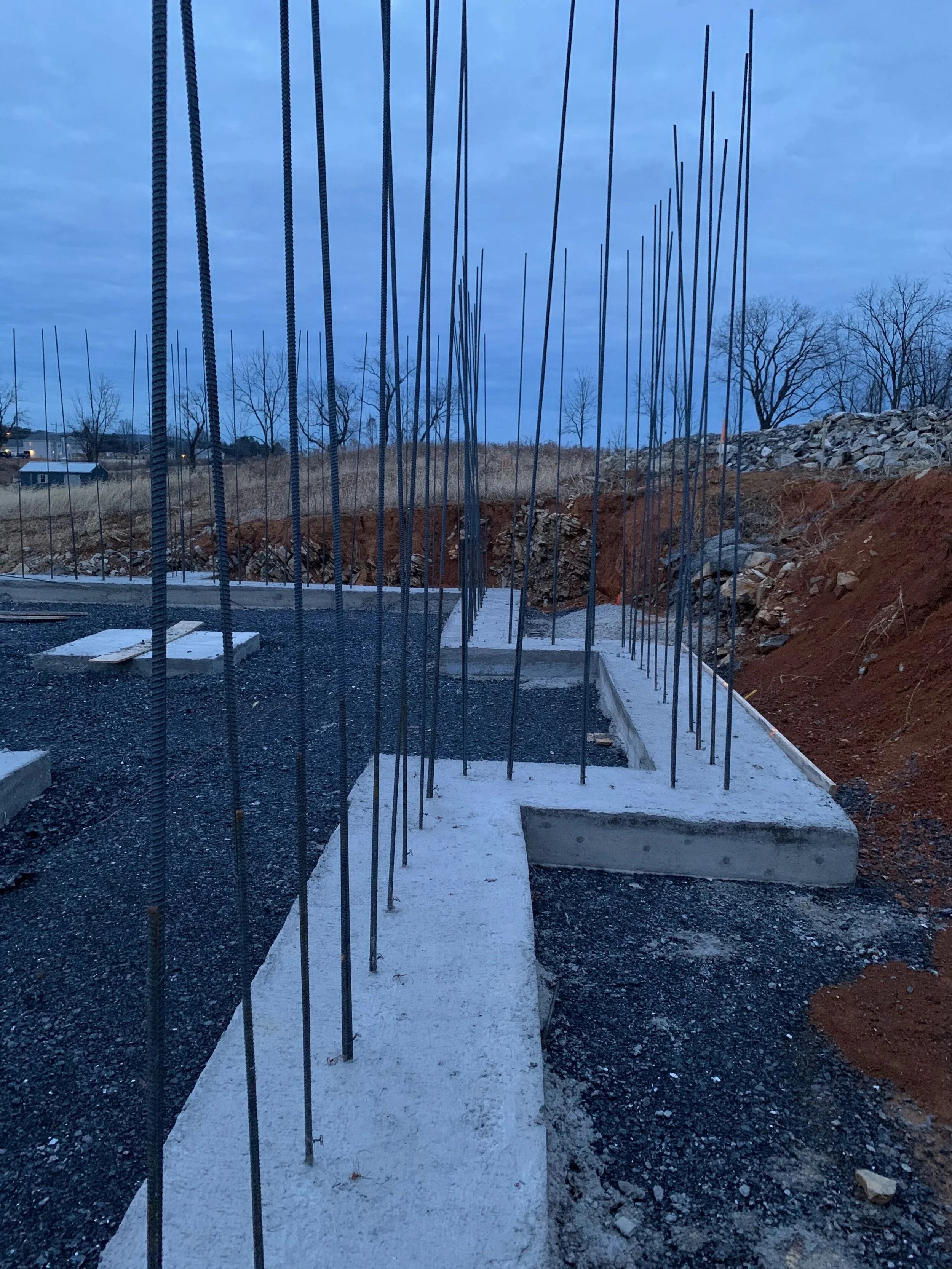 Foundation is poured