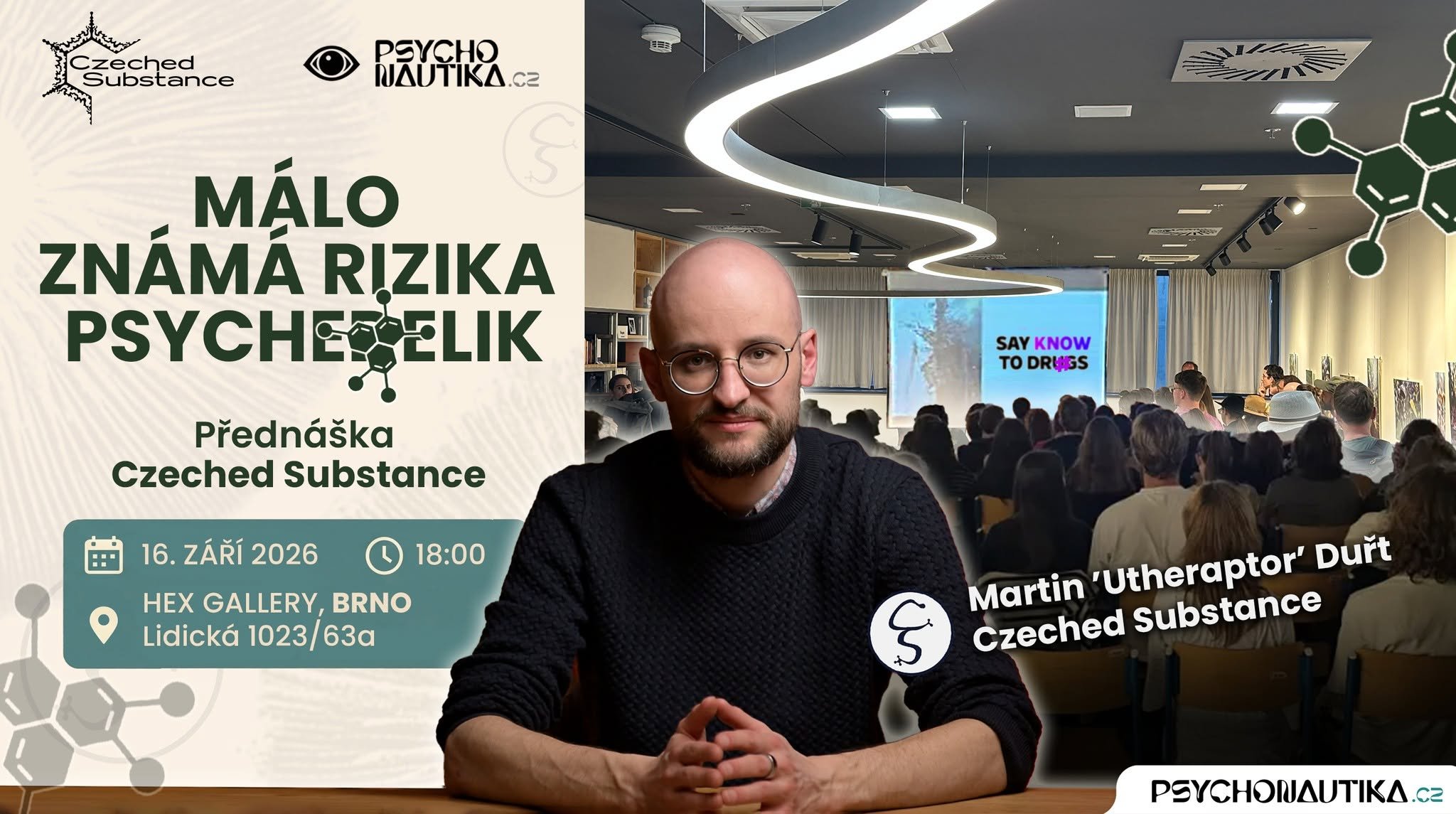 Málo známá rizika psychedelik - PŘEDNÁŠKA