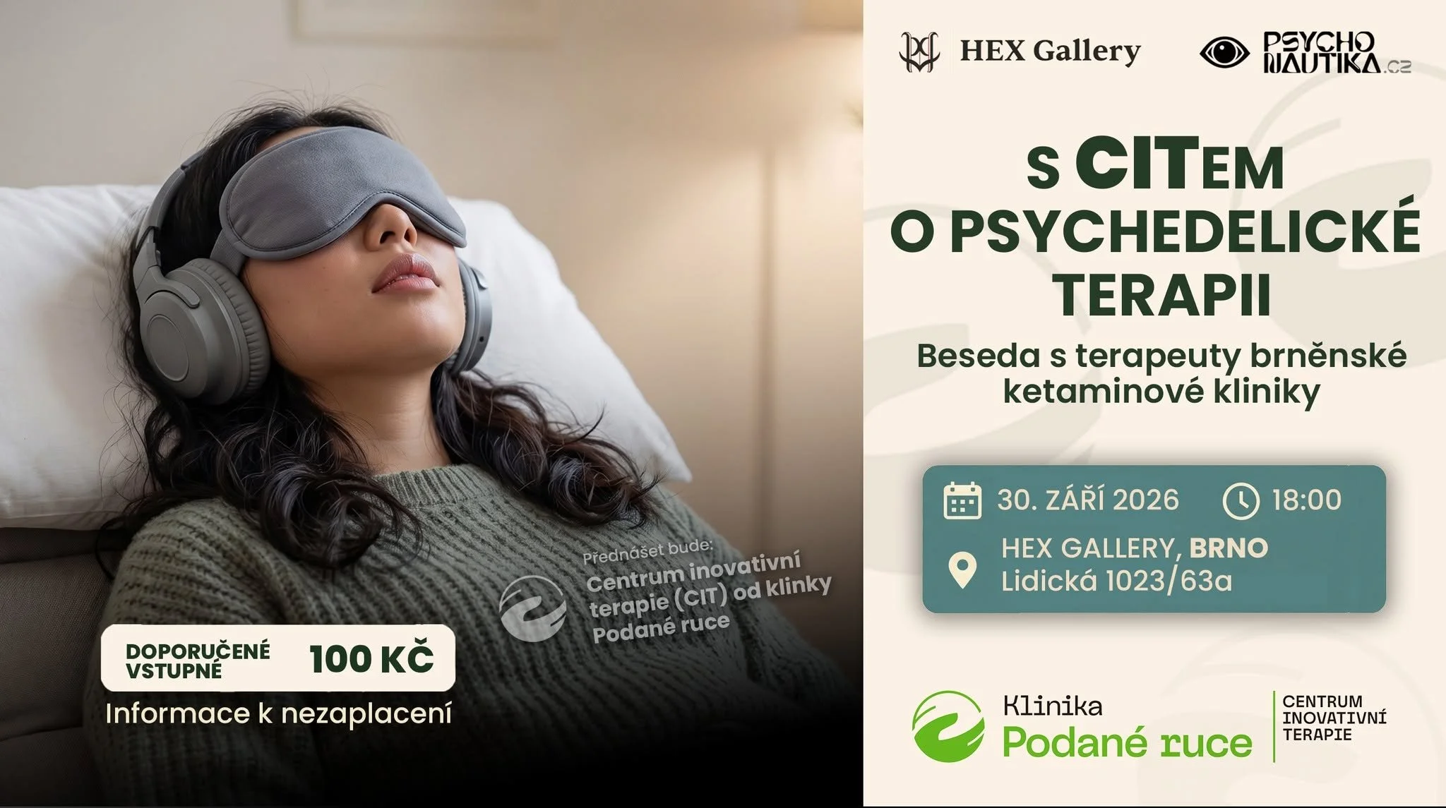 S citem o psychedelické terapii. Besedy s terapeuty brněnské ketaminové kliniky