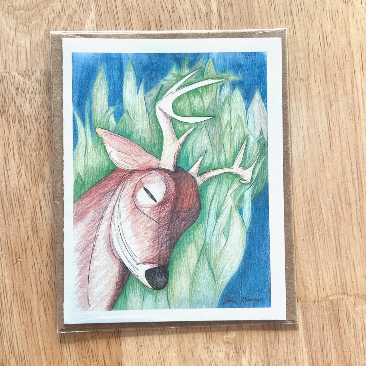 Blank notecard: Dear Deer