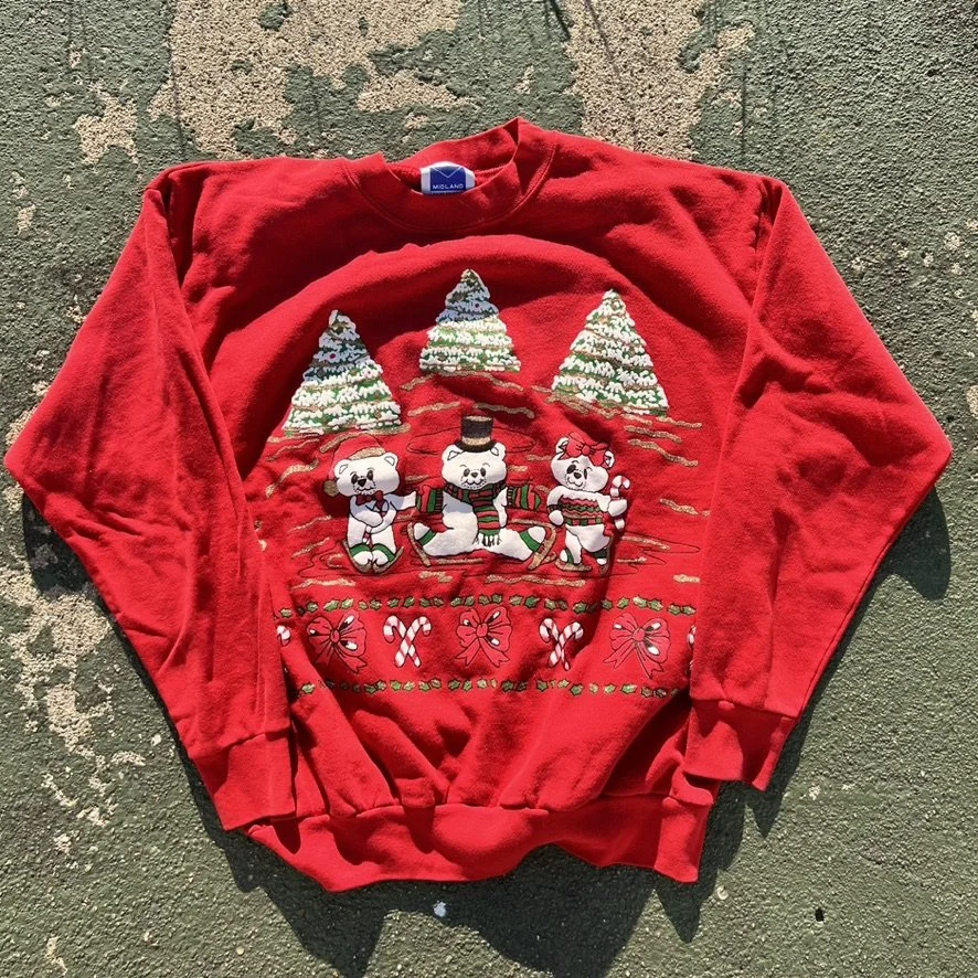 Midland Sport red Christmas sweatshirt