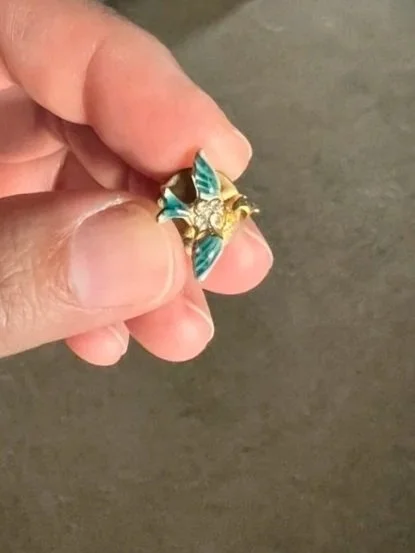 Bluebird of Happiness lapel pin