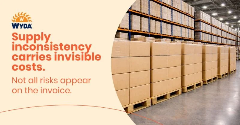 Supply Inconsistency Carries Invisible Costs. Not All Risks Appear on the Invoice.