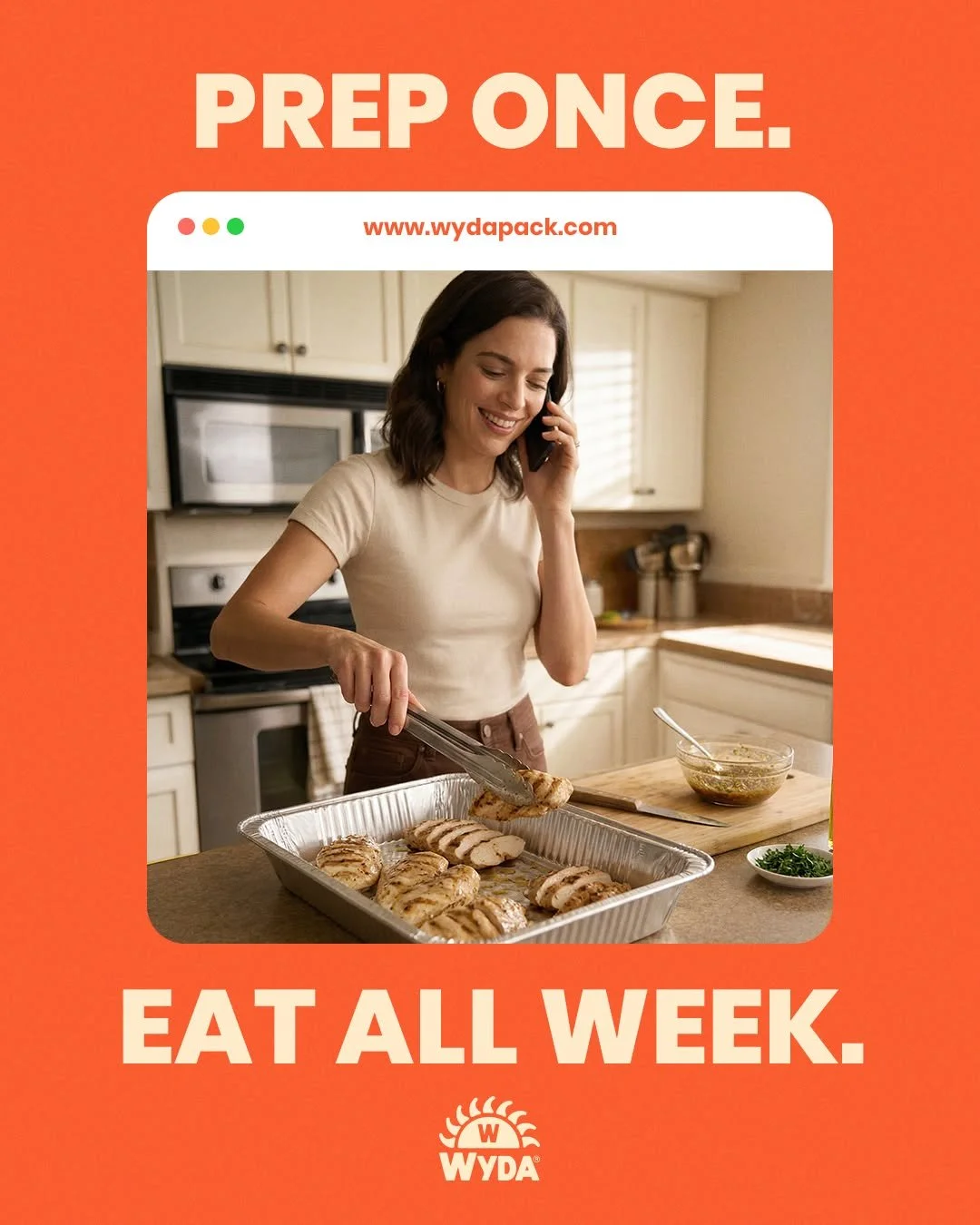 Sunday preparation dictates the rhythm of the week. 

Batch-cooking in deep aluminum pans keeps the fridge organized and the evenings open. Cook, cover, and store in one container. Reclaim your weeknights. 

#MealPrep #WYDA #KitchenSmart #AluminumSol