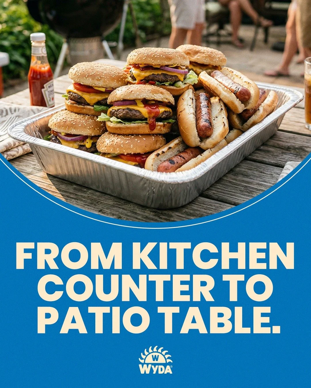 As the season shifts, dinner moves outside. 

Balancing multiple plates and fragile dishes disrupts the flow. Consolidate your outdoor meals into sturdy aluminum trays. Seamless serving, from the oven to the open air. 

#OutdoorDining #SpringEvenings
