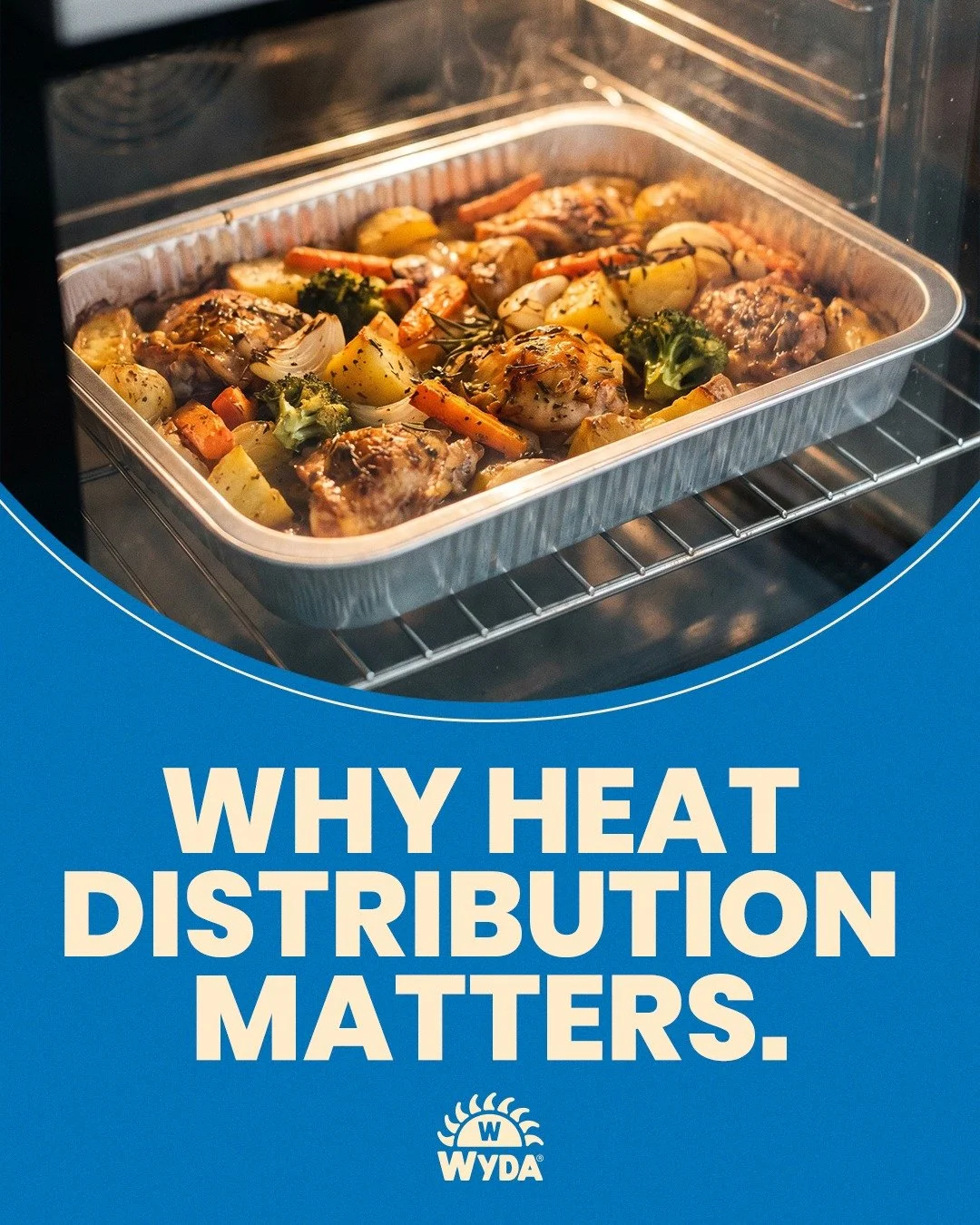 Uneven heat is one of the biggest reasons recipes fail. Aluminum distributes heat evenly across the surface, helping food cook properly, not partially. Better tools lead to better results.

#CookingTips #WYDA #KitchenScience #AluminumTrays