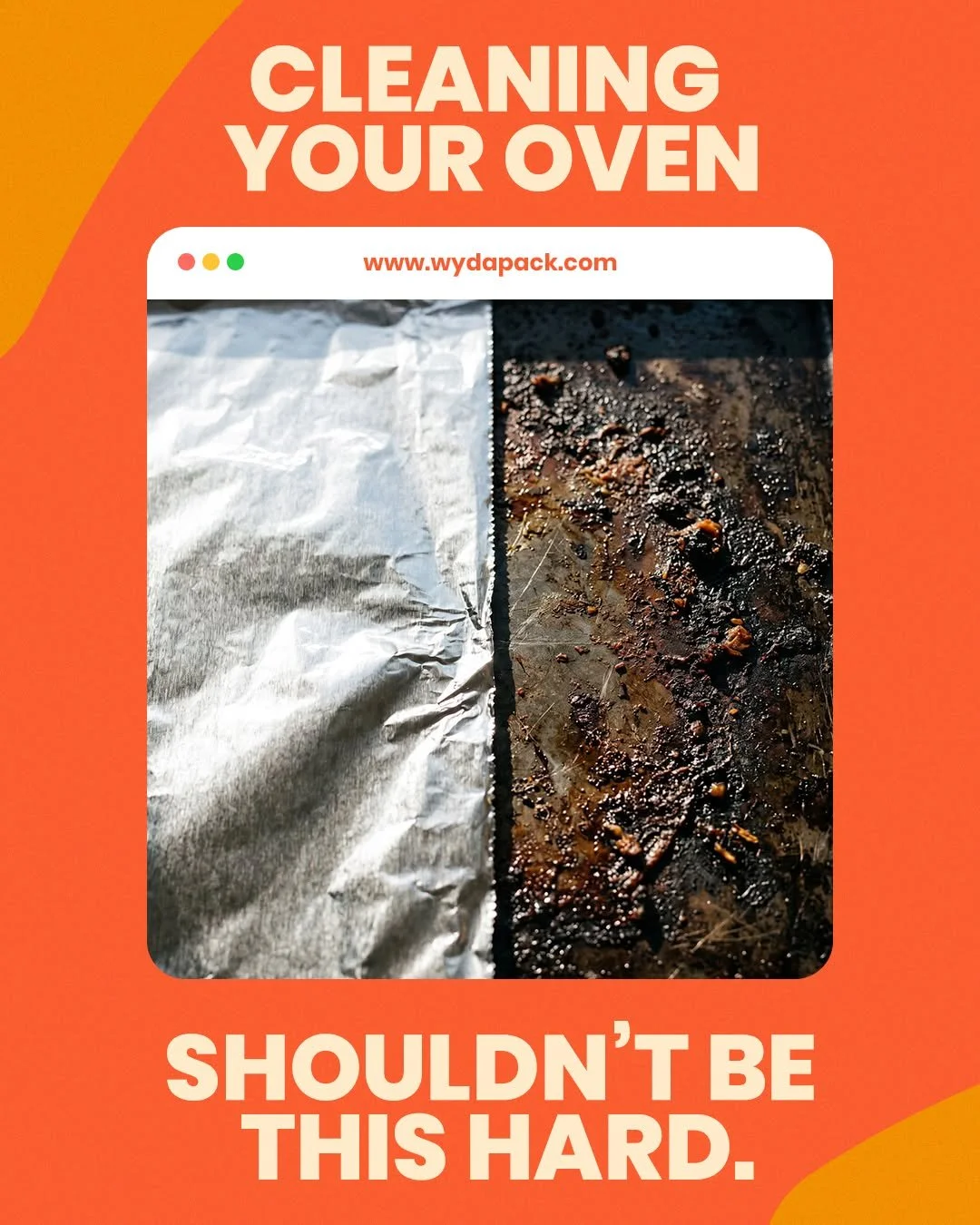 Spills happen. Burnt residue doesn&rsquo;t have to. Lining your tray or oven base with foil helps prevent mess before it becomes a problem. Less cleaning later starts with small decisions now.

#KitchenHacks #WYDA #EasyCleanup #AluminumFoil
