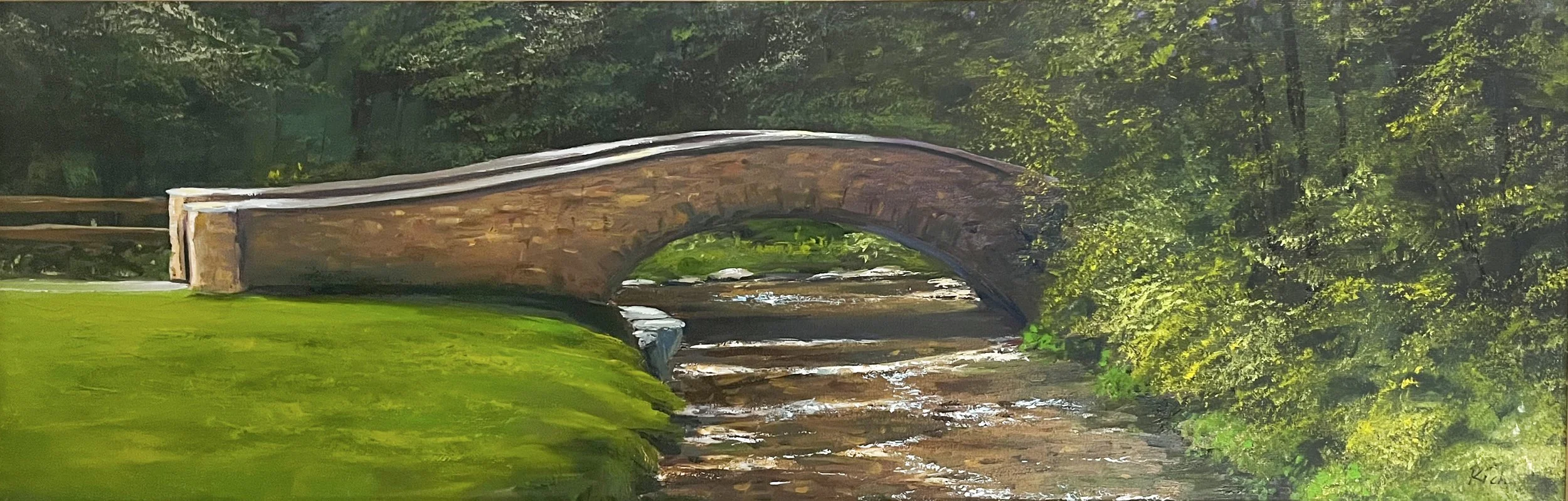 Dunning's Spring  10"X30" Oil on Canvas