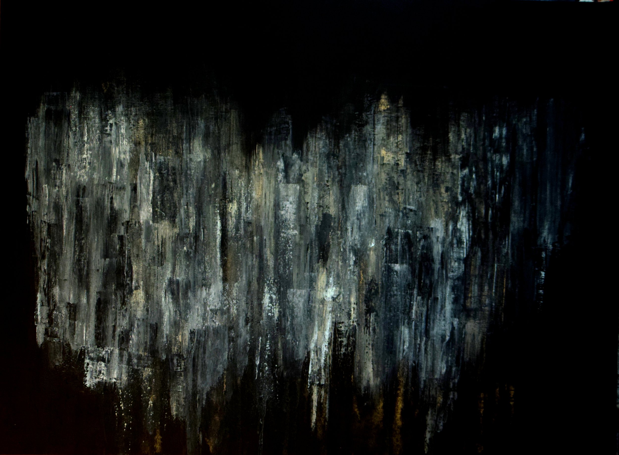Vague Forms, 2024. 30" x 40", acrylic on canvas.