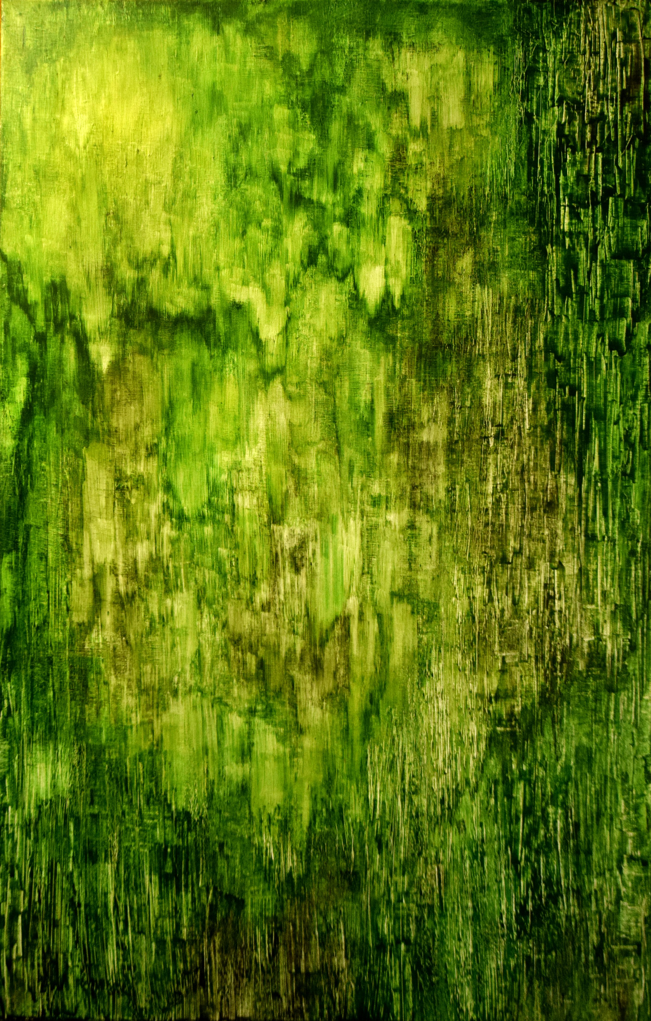 Emerald City, 2024. 40" x 26", acrylic on canvas. SOLD
