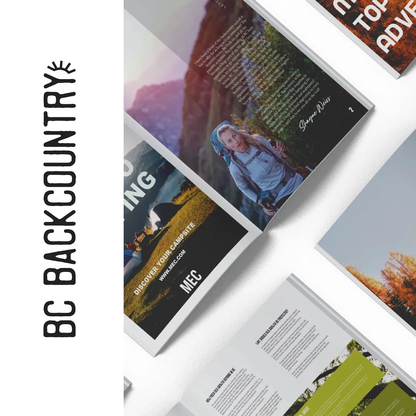 BC Backcountry Magazine 
~ Layout &amp; Design for Print ~

#passionproject #layoutdesign #graphicdesign #freelance