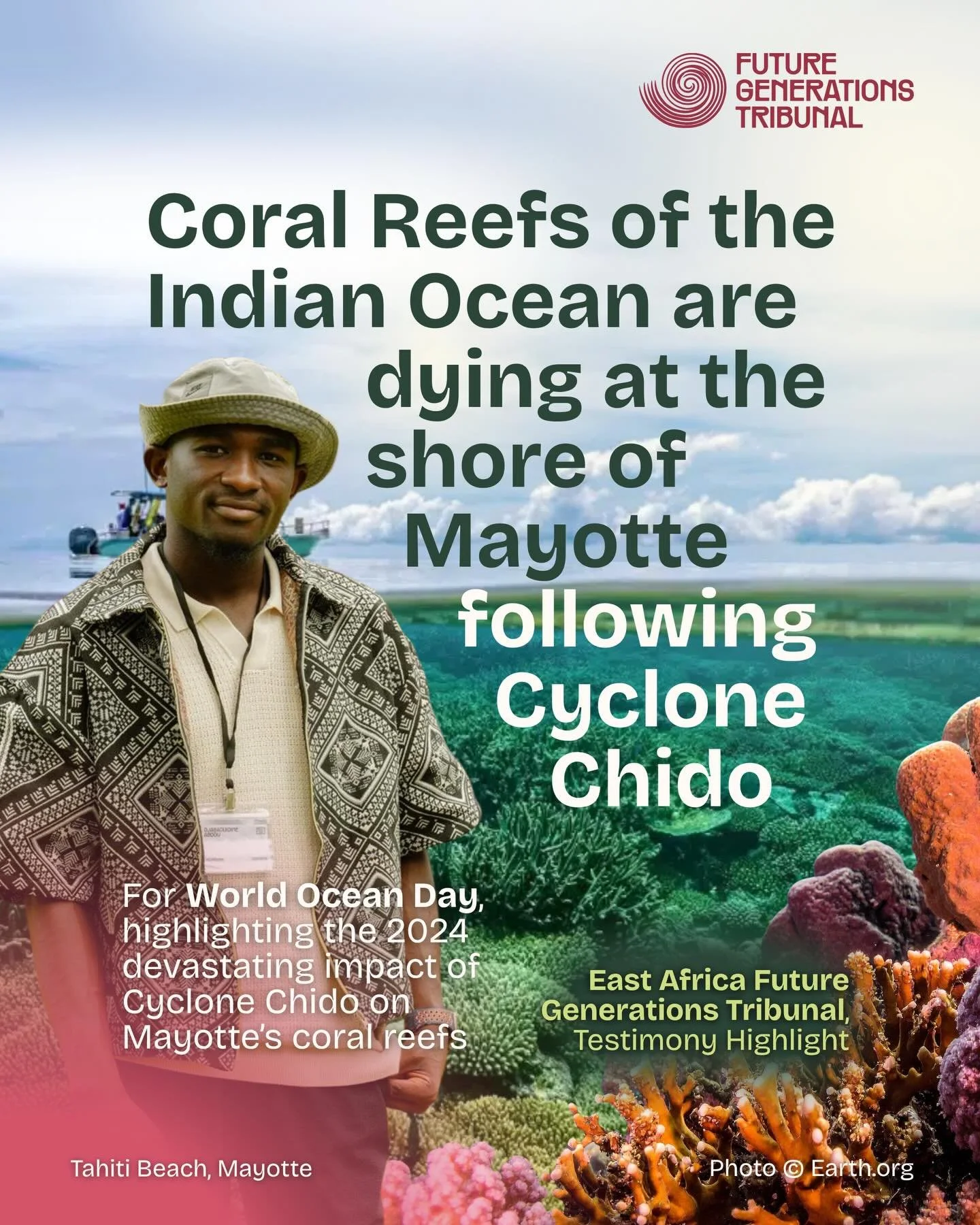 The Indian Ocean's marine biodiversity is under threat at the shore of Mayotte, following the December 2024 Cyclone Chido.

For #WorldOceansDay, @diazeabdou's story of witnessing the destructive aftermath of Cyclone Chido on the human lives, coral re