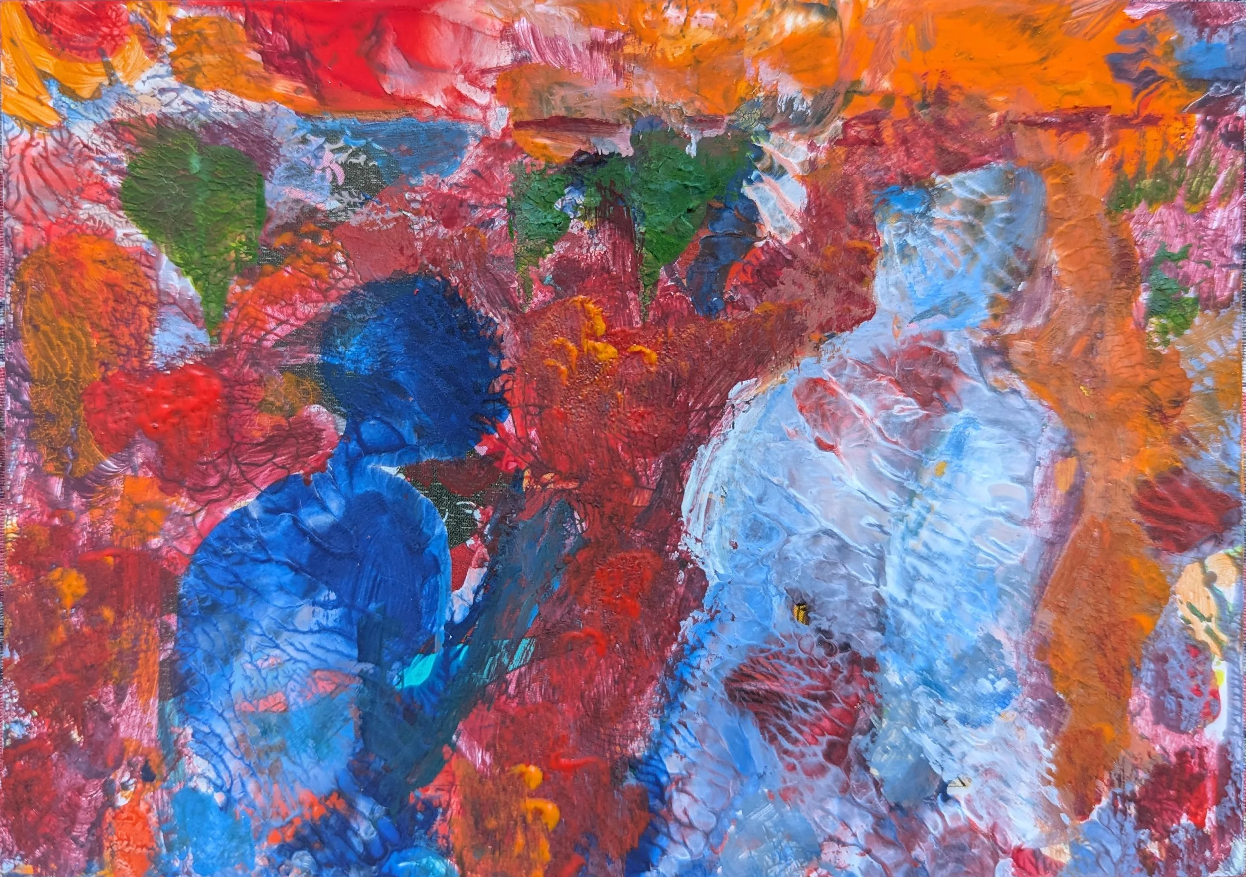 Footprints across continents 10.5 x 14.8 cm