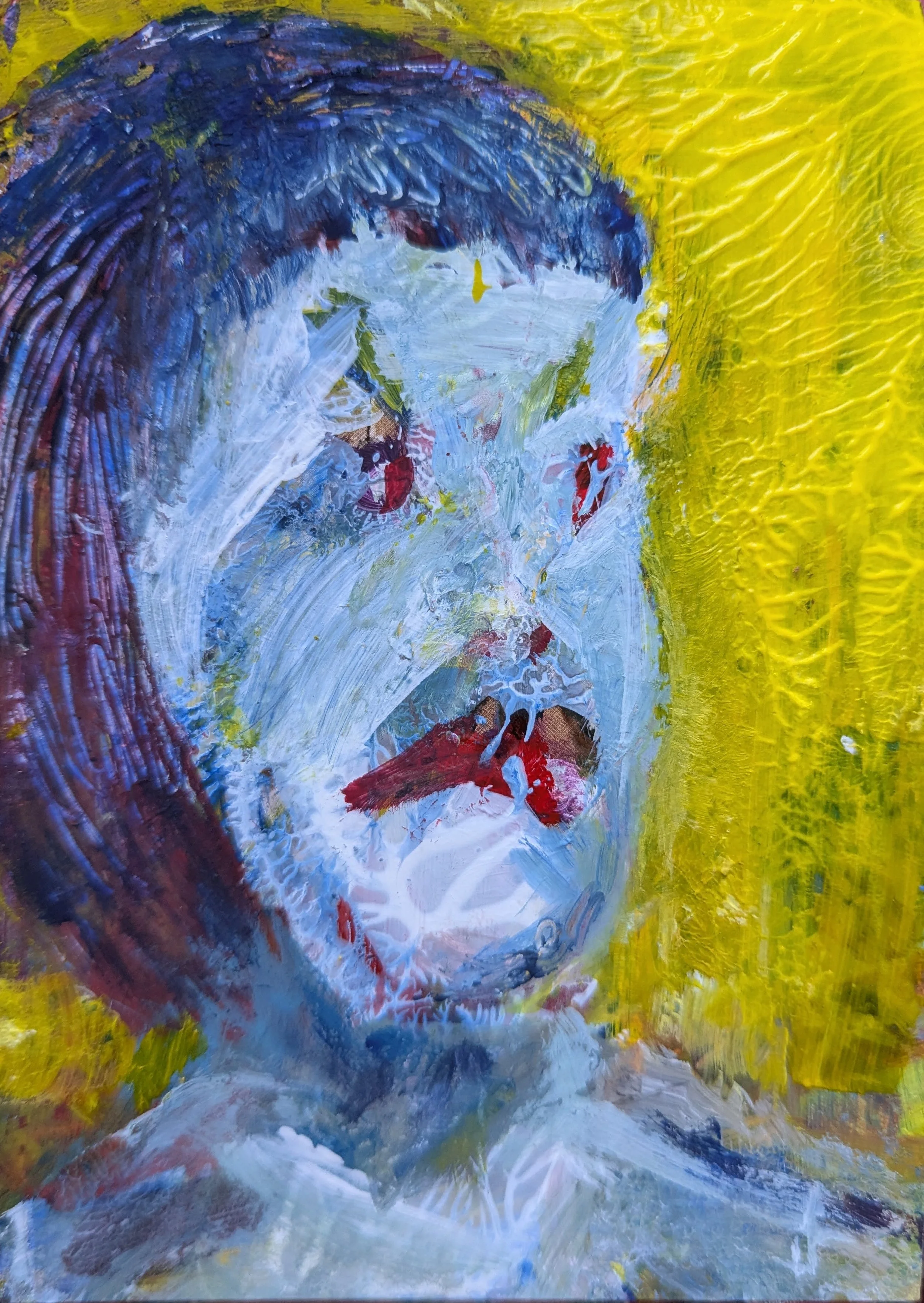 Fear learns to whisper 14.8 x 10.5 cm