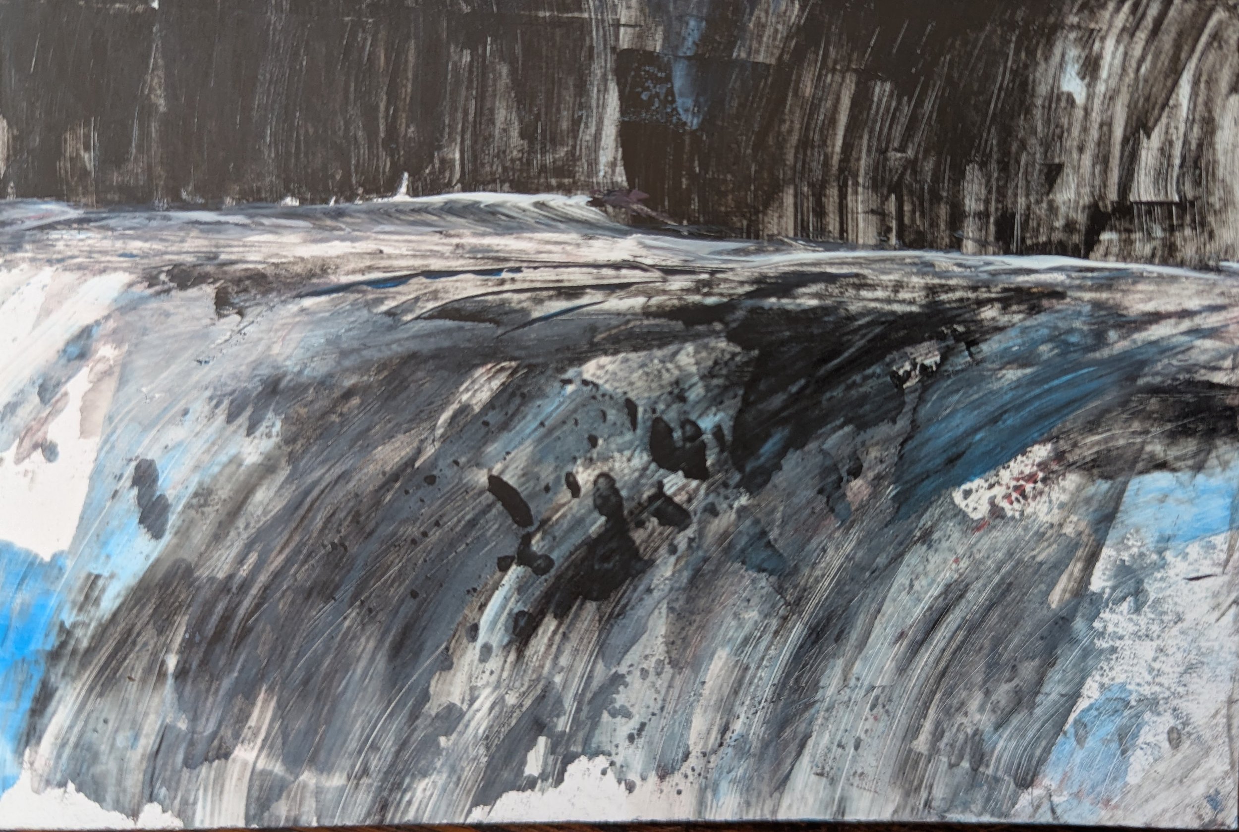 Darkness in the air 10.2 x 15.1 cm