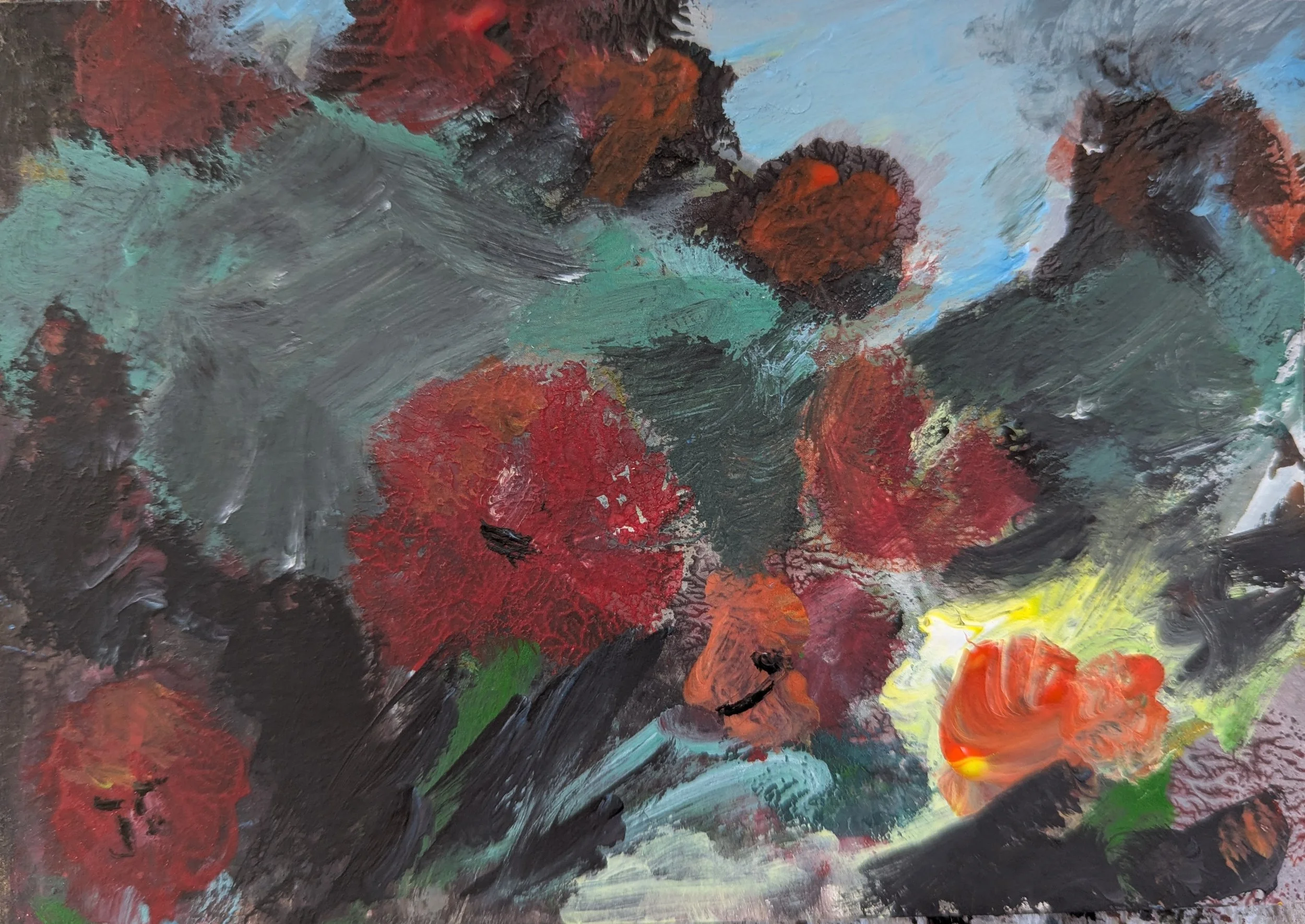 The bloom that remembered 10.5 x 14.8 cm
