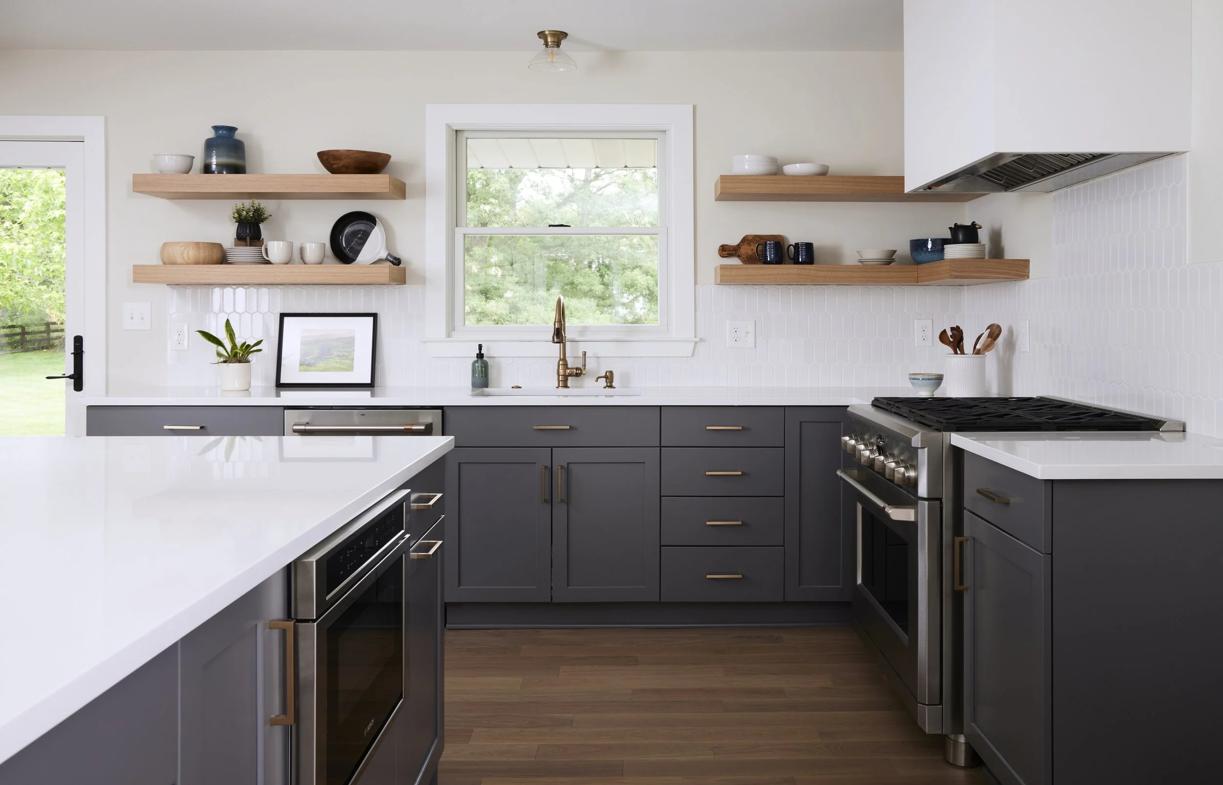 modern kitchen update in 1960s rancher