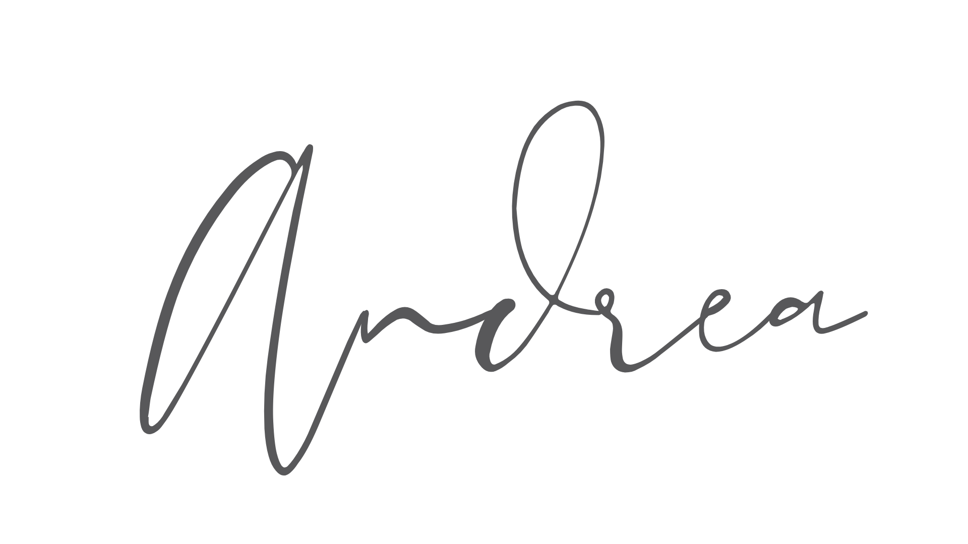 Andrea signature in cursive