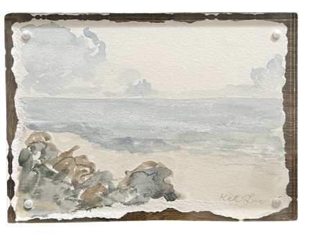 Framed Beach Watercolor