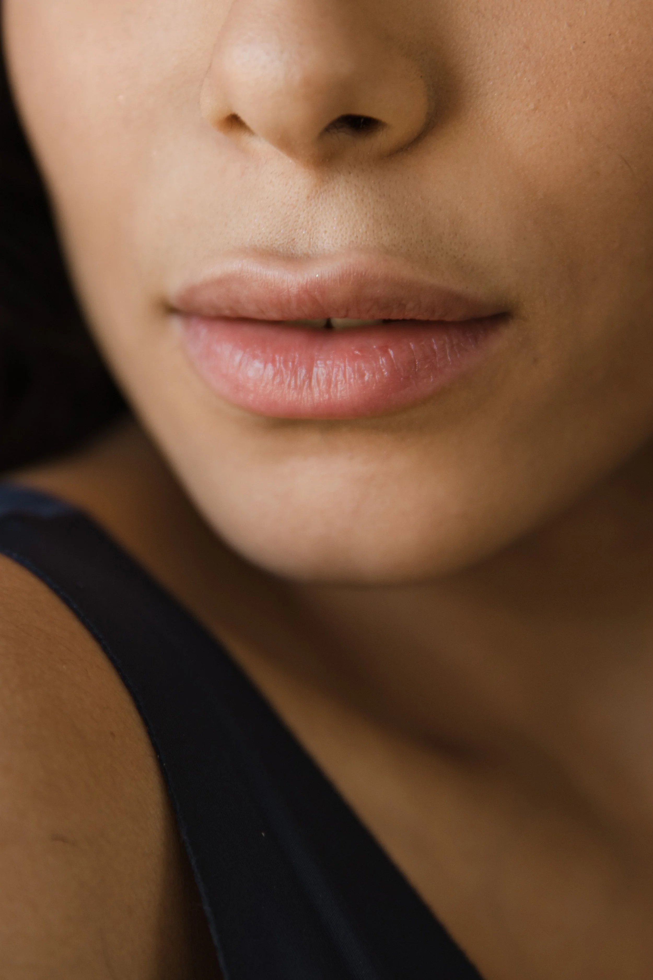 Close-up of a woman's lips